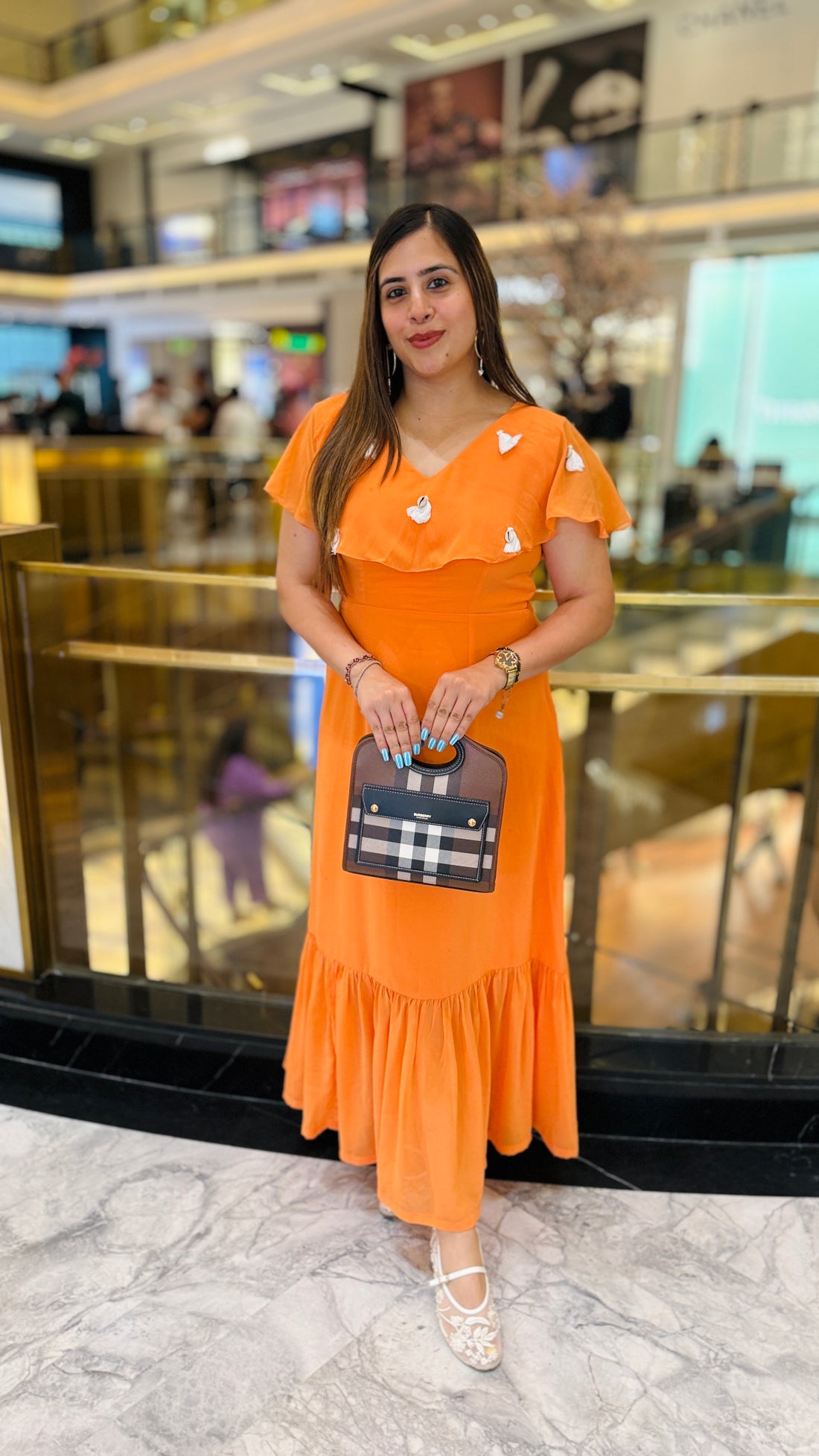 Boho Orange Maxi Dress
