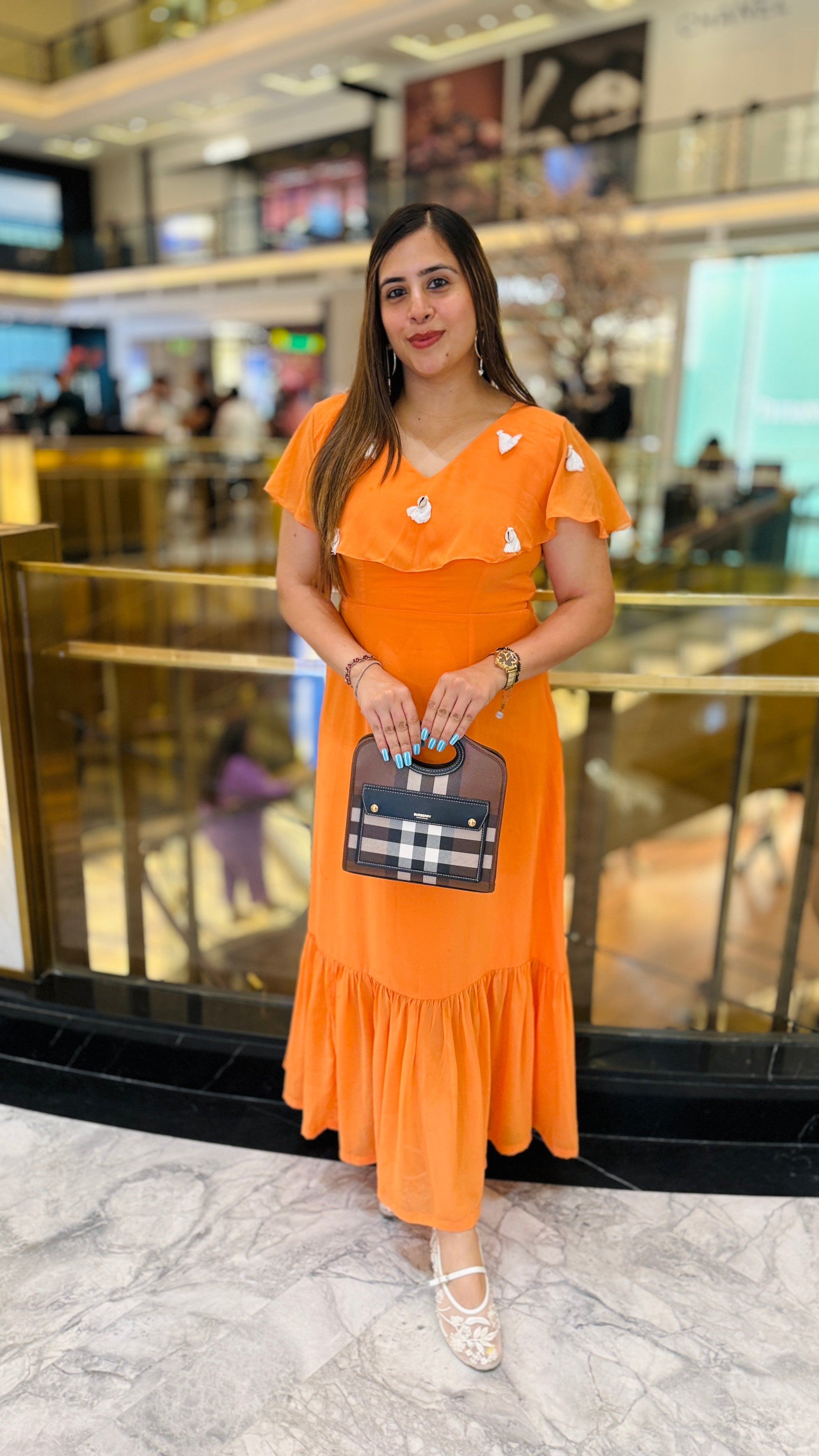Boho Orange Maxi Dress