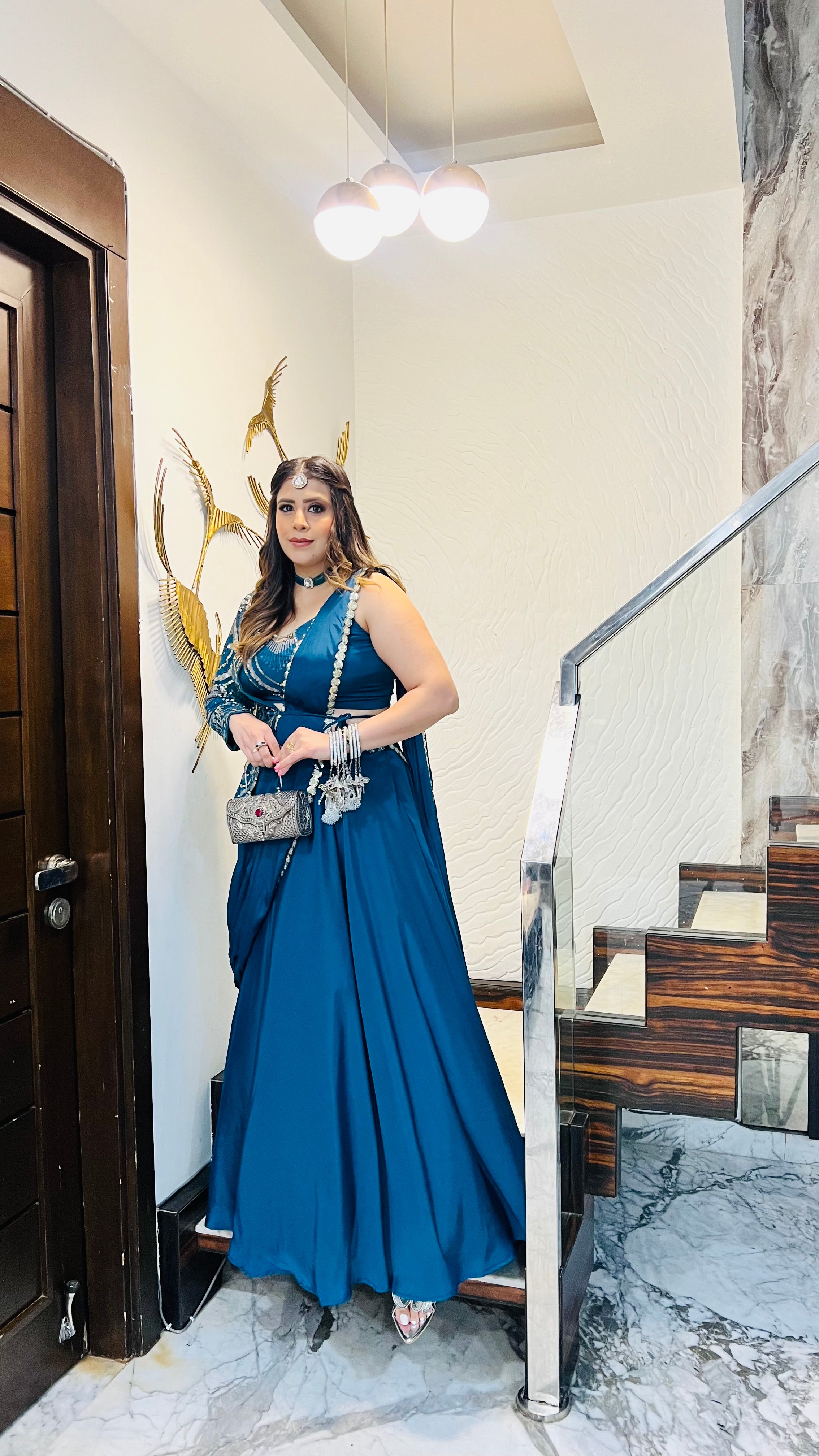 Peacock Jacket Saree