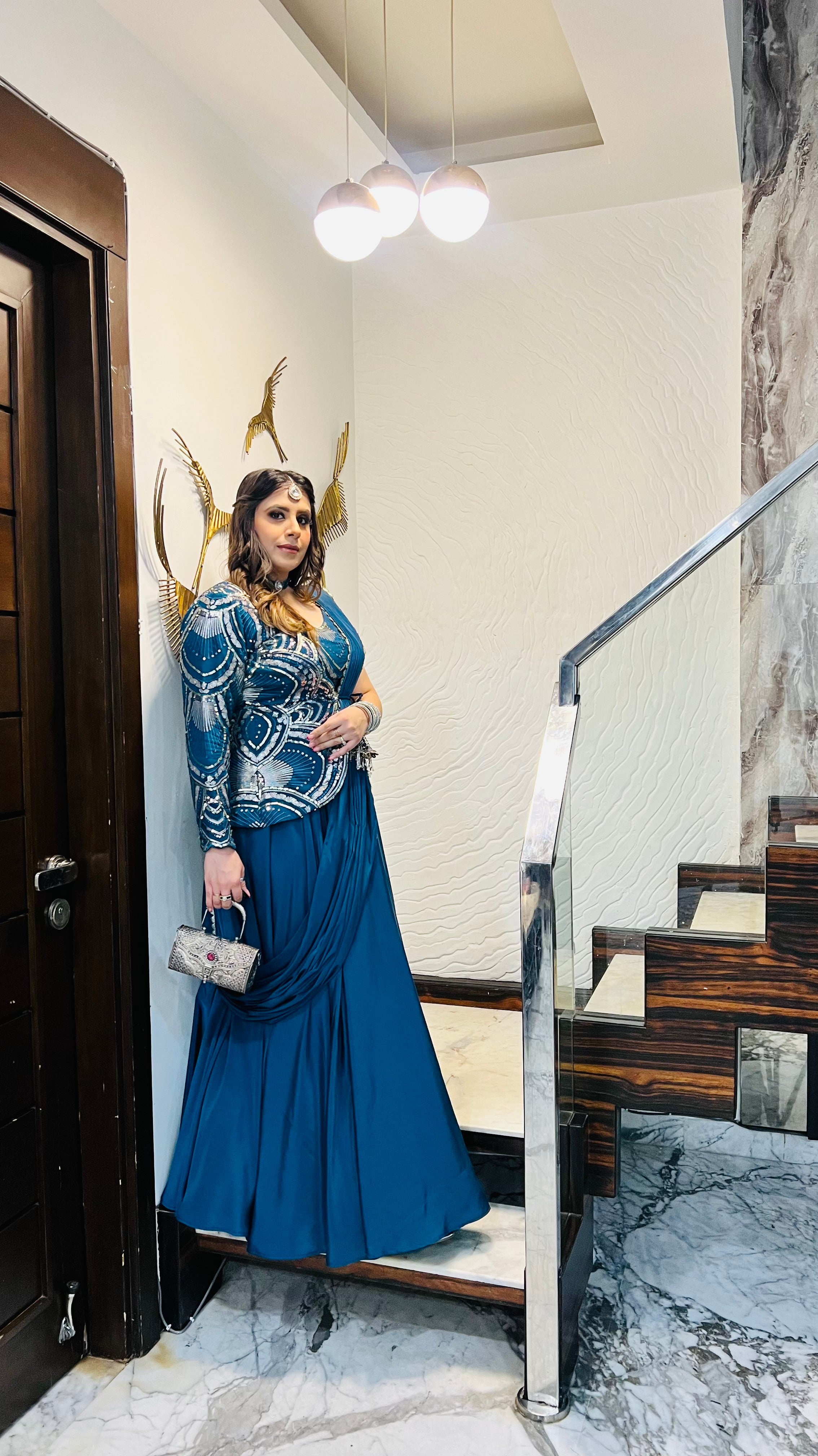 Peacock Jacket Saree