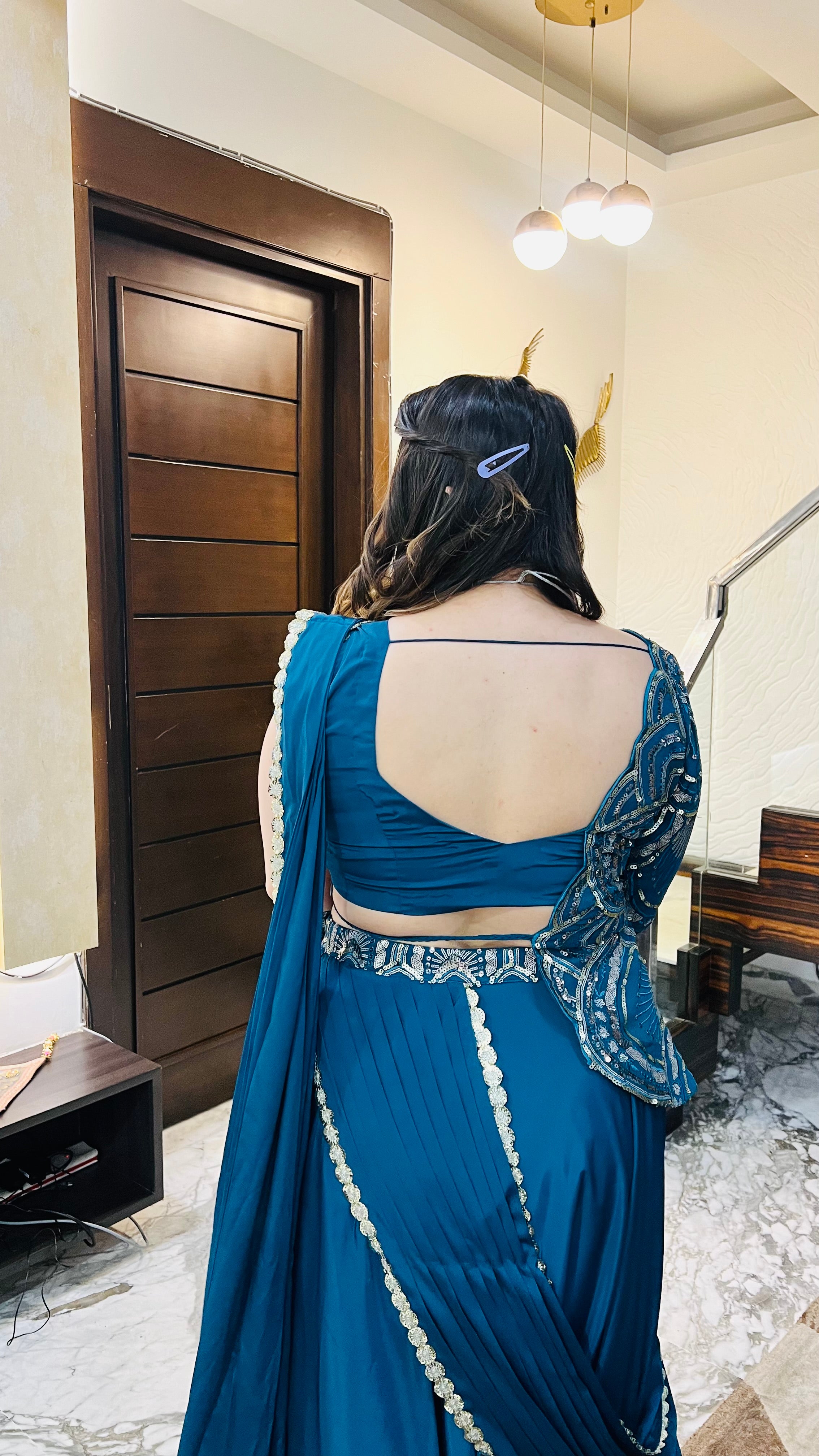 Peacock Jacket Saree