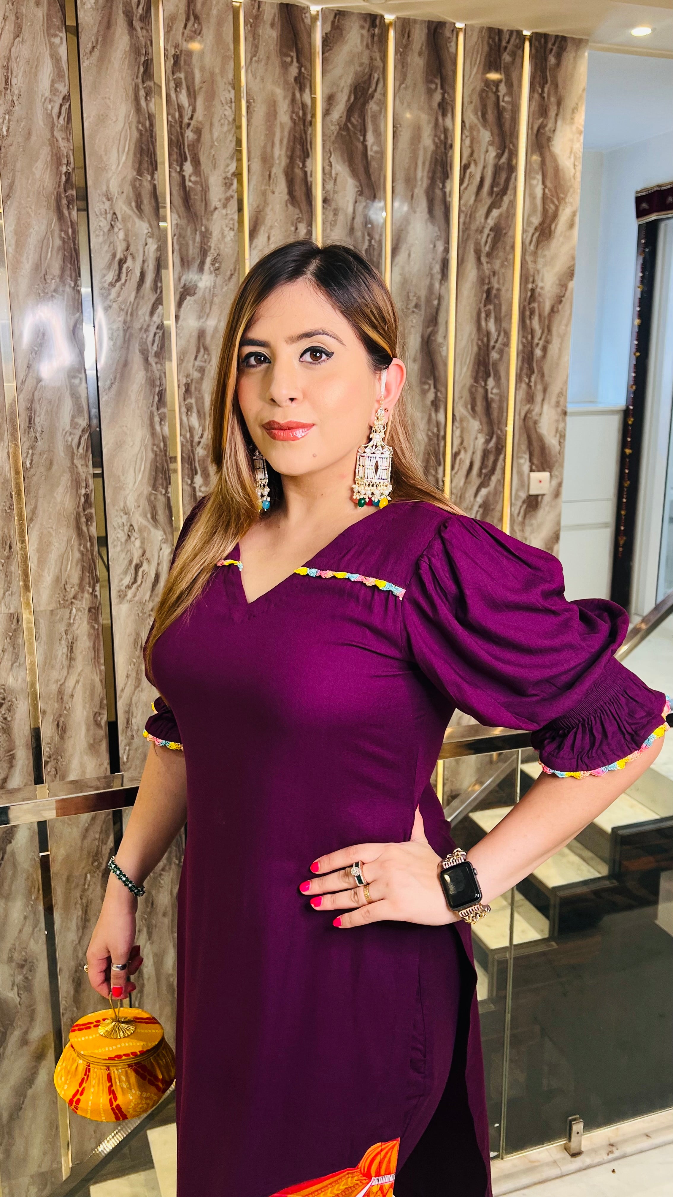 Purple Kathakali Suit