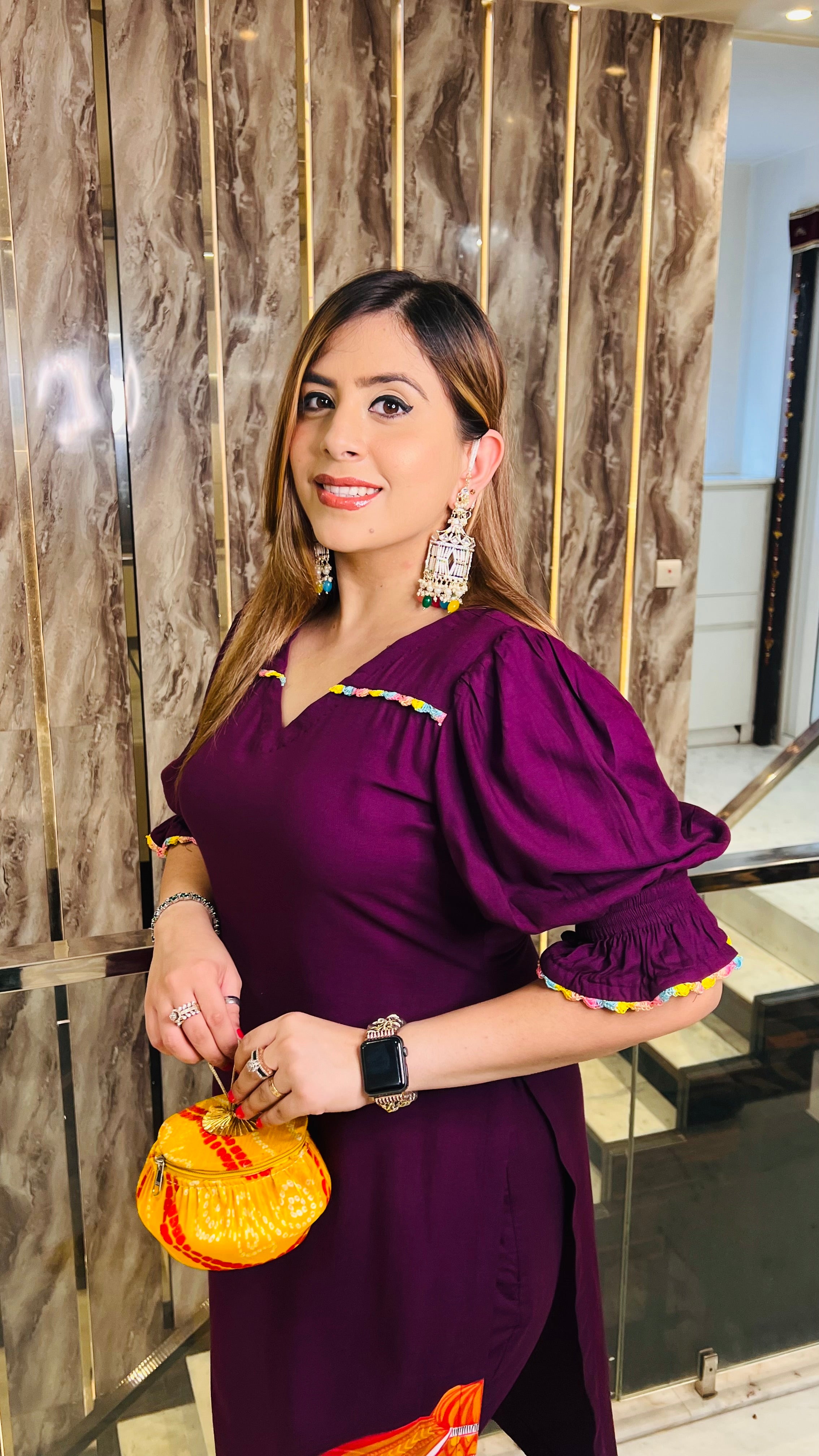 Purple Kathakali Suit