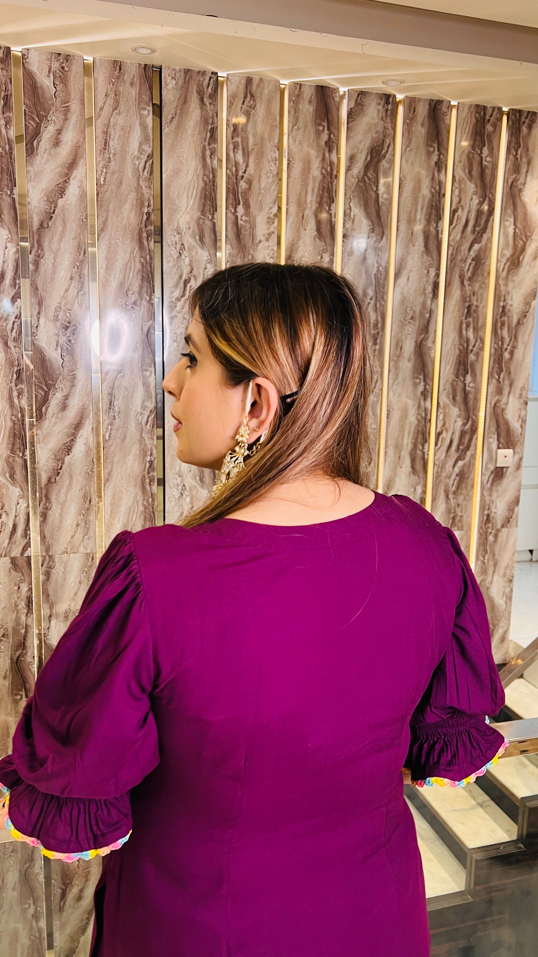 Purple Kathakali Suit