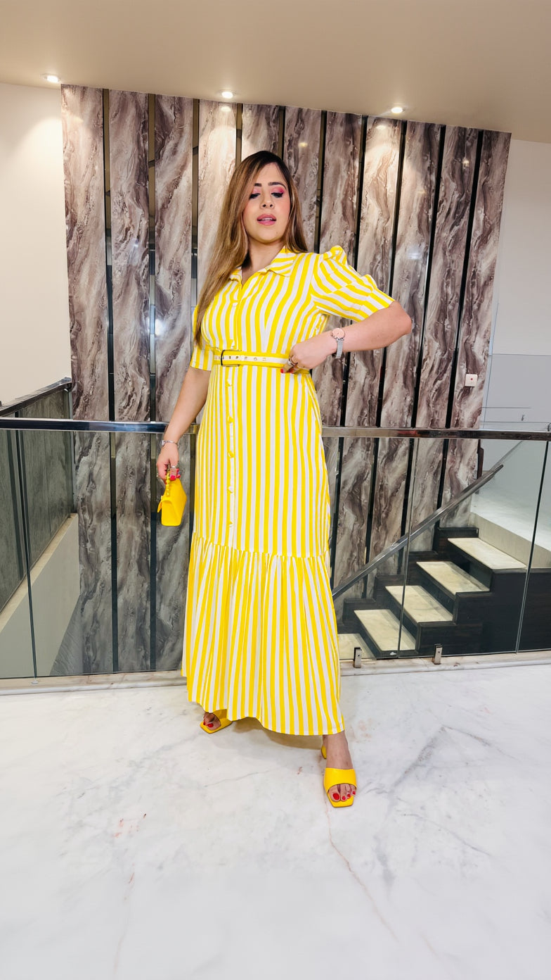 Yellow Stripes Maxi