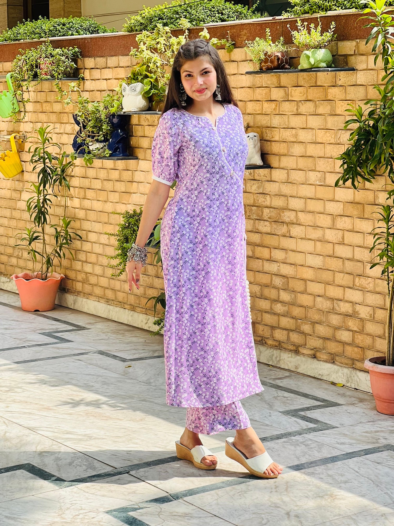 Lilac Floral Cotton Co-Ord