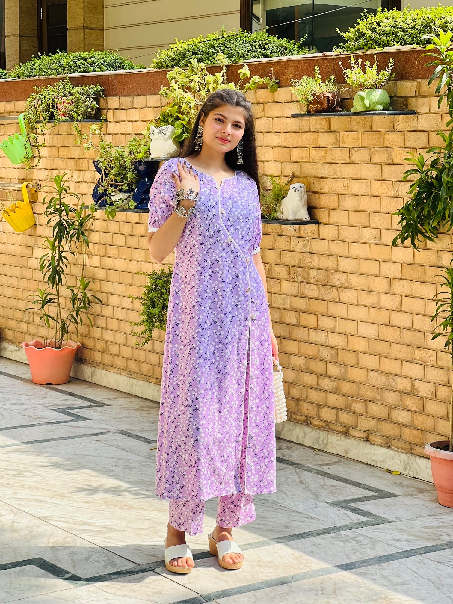 Lilac Floral Cotton Co-Ord