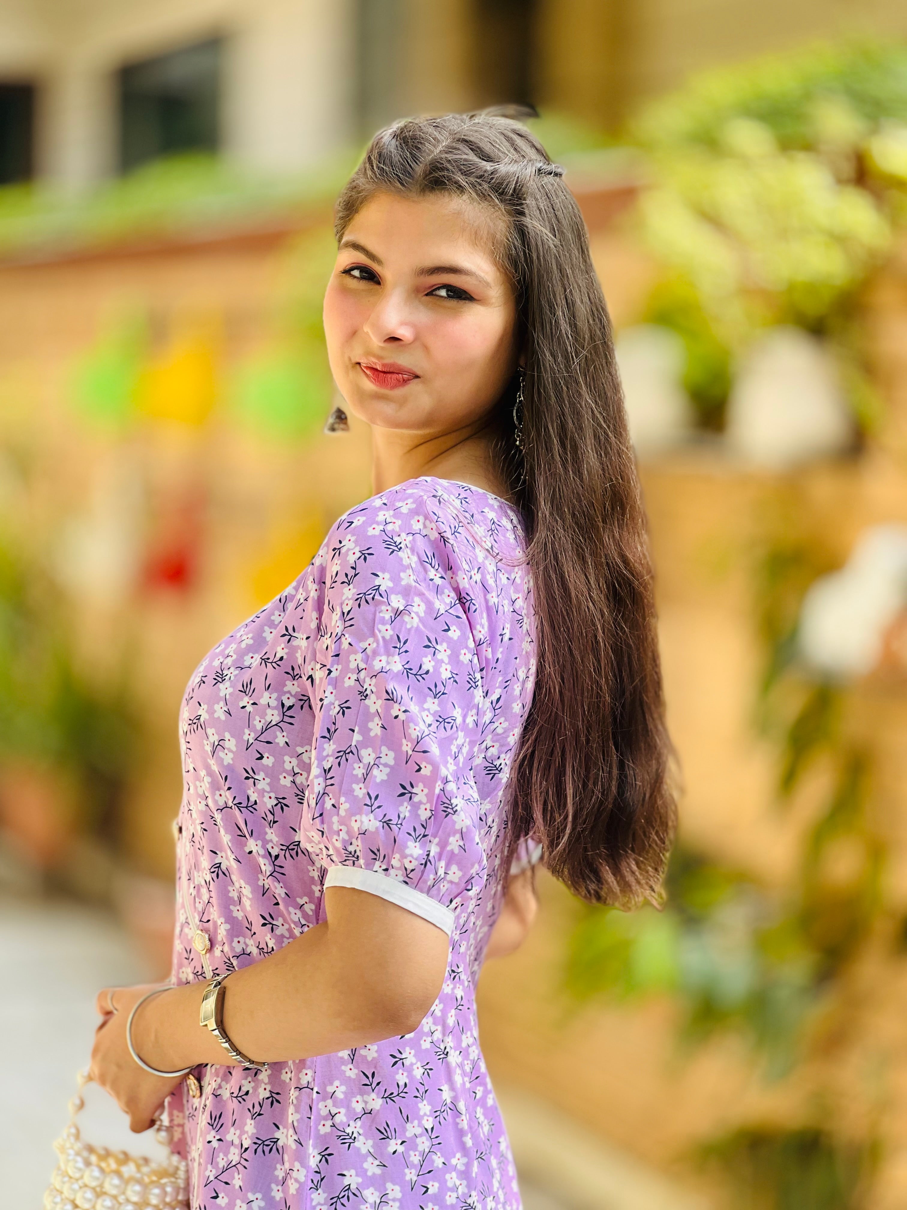 Lilac Floral Cotton Co-Ord