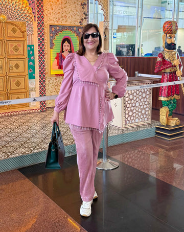 Blush Wrinkle Co-Ord