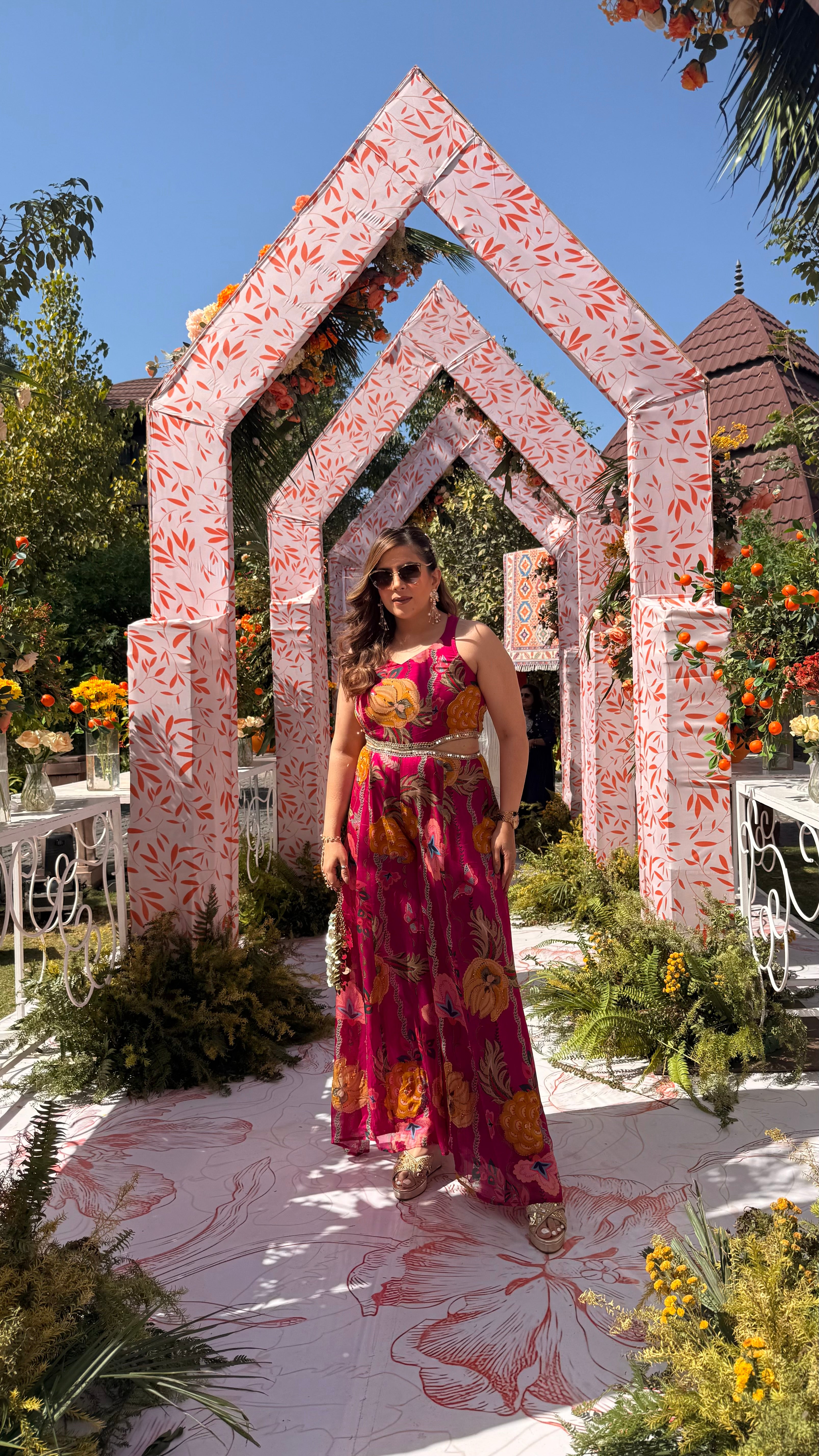 Hot Pink Mirror Jumpsuit