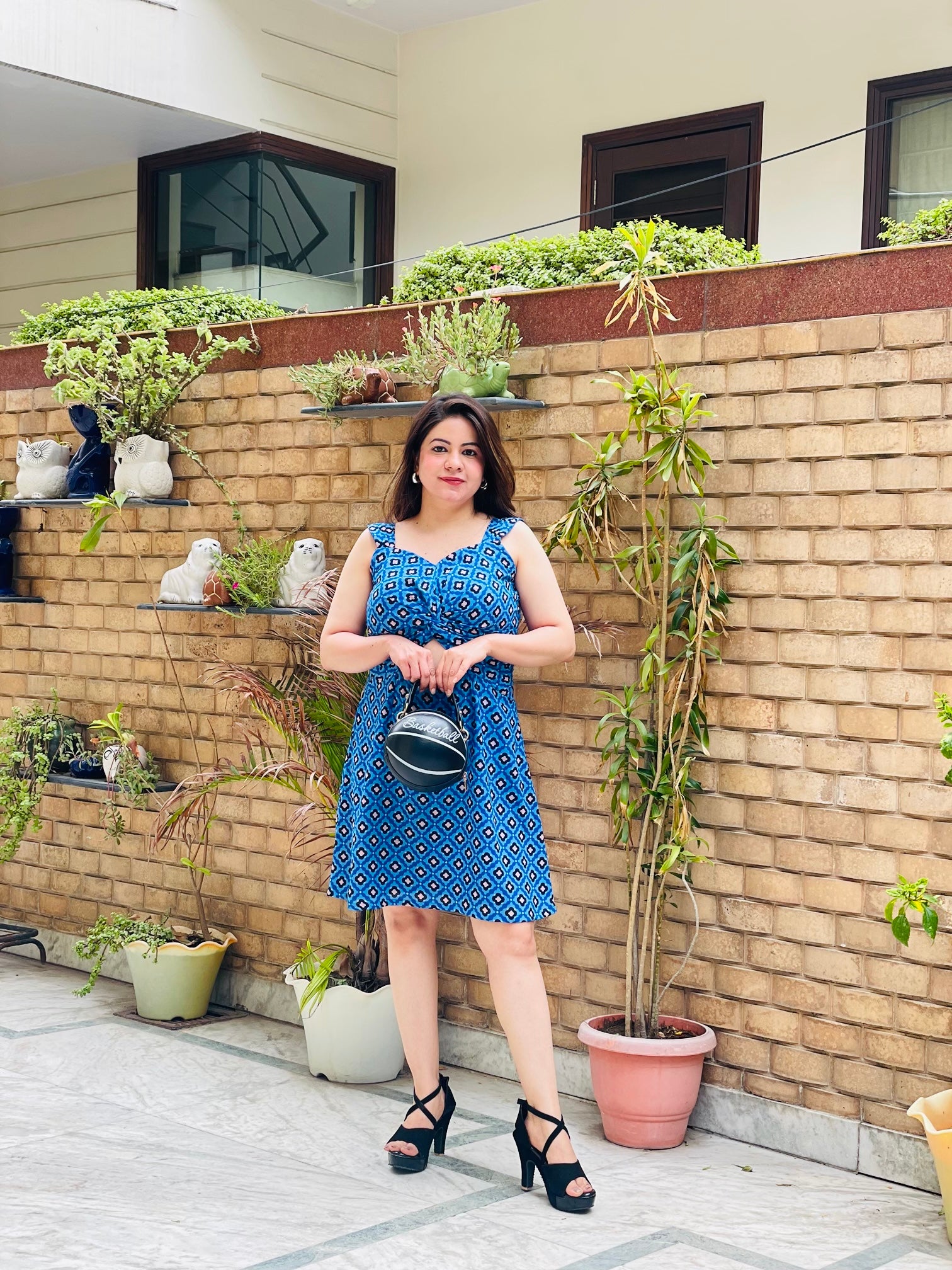 Blue Geometrical Drop