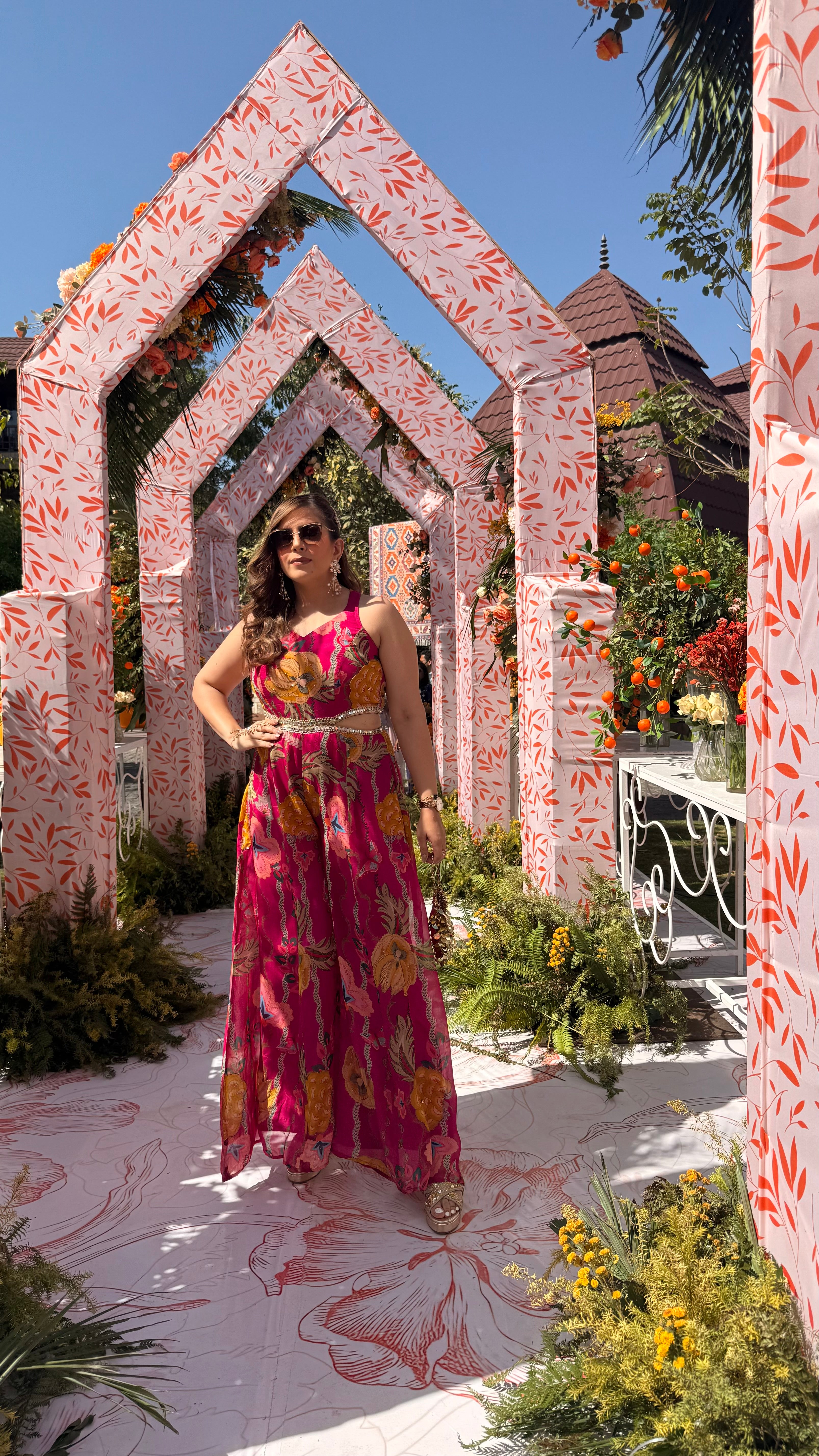 Hot Pink Mirror Jumpsuit