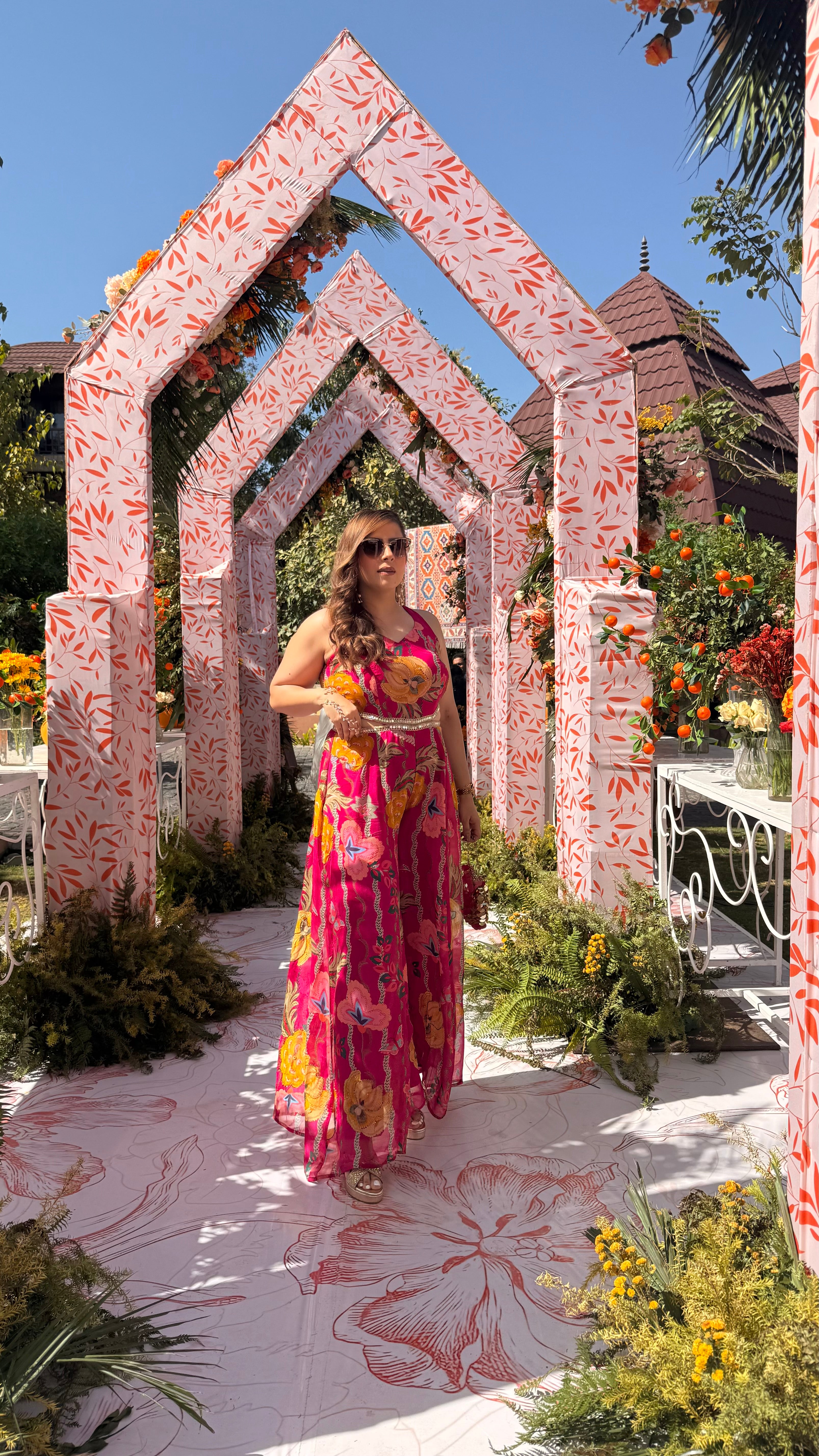 Hot Pink Mirror Jumpsuit