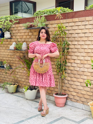 Strawberry Pink Summer Dress