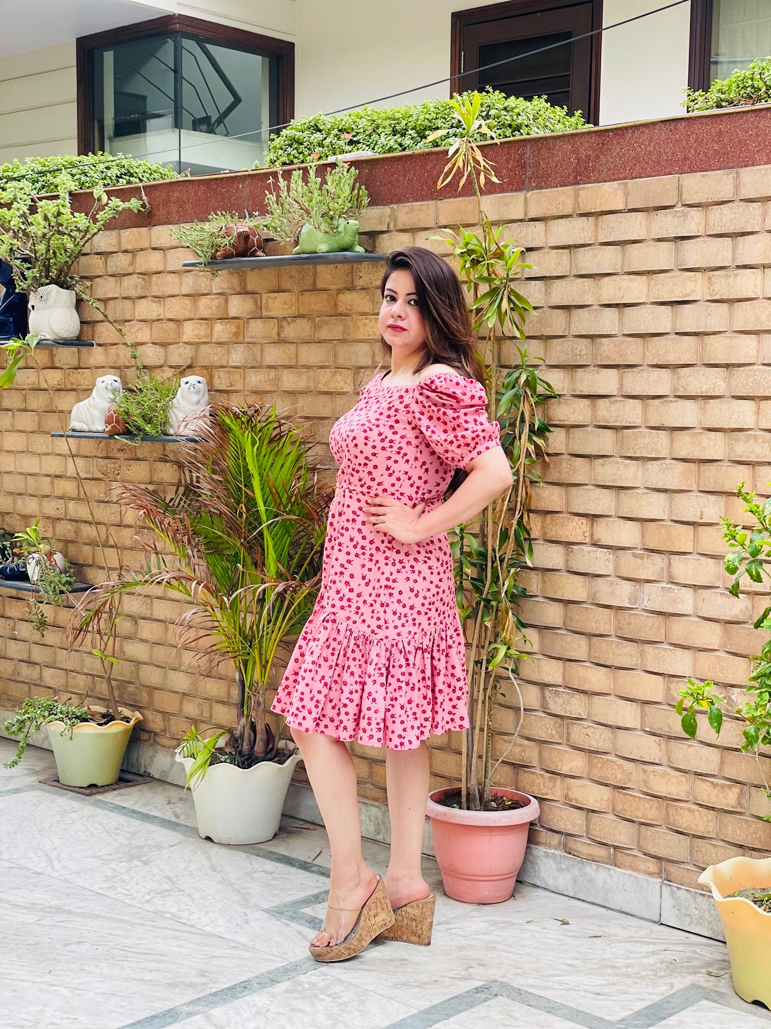 Strawberry Pink Summer Dress