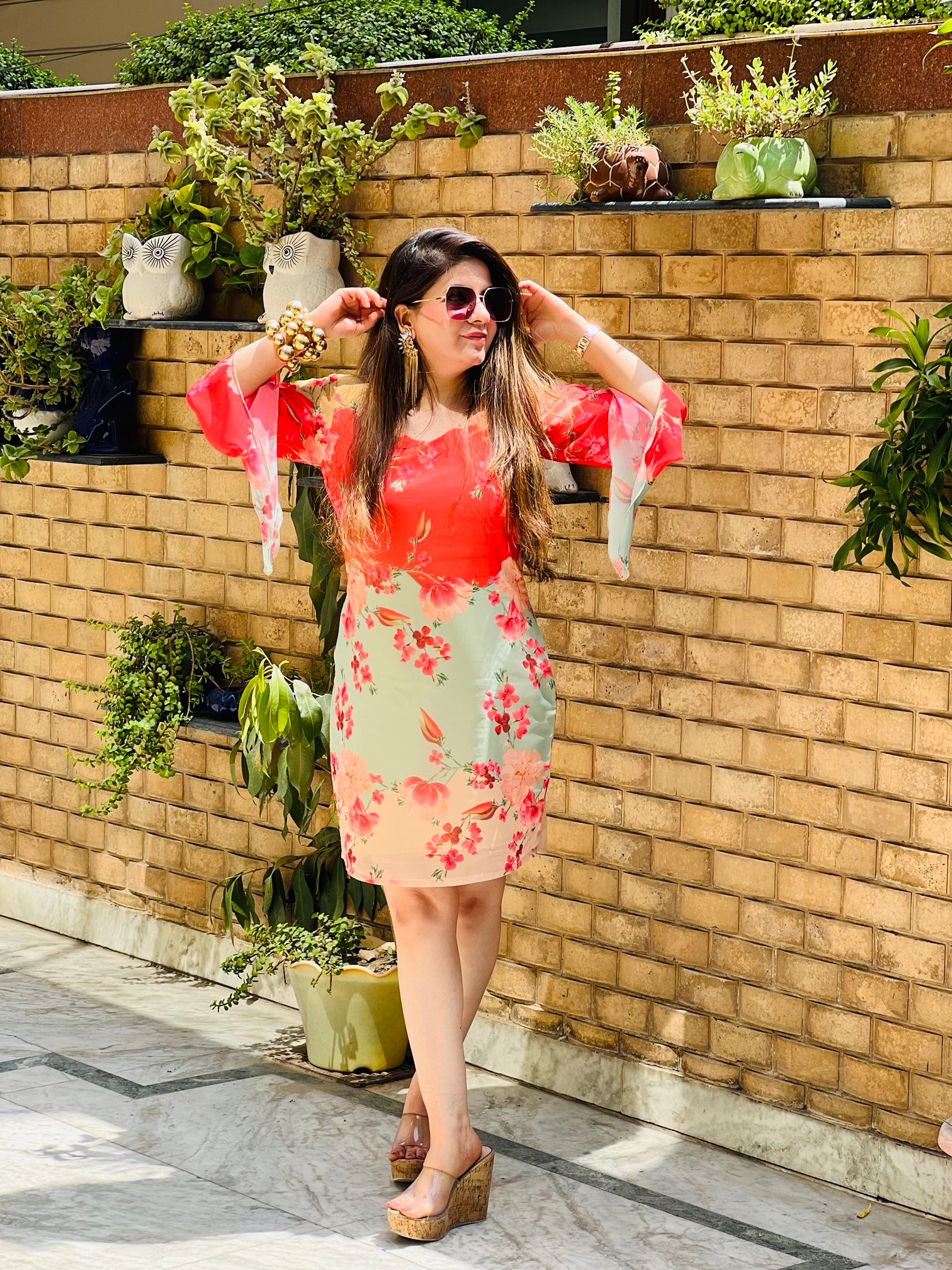 Ombre Flower Power Dress