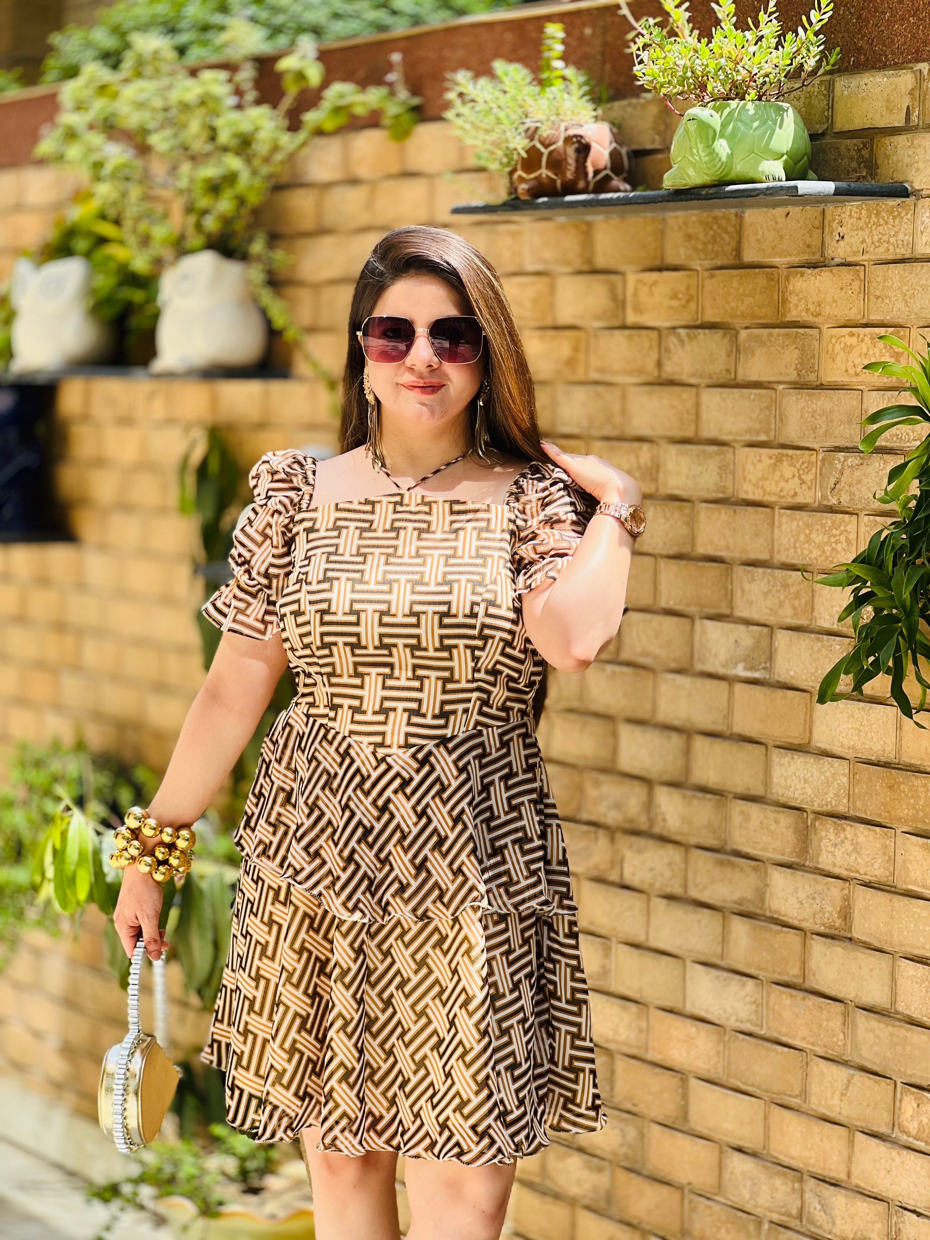 Geometric Fun Dress