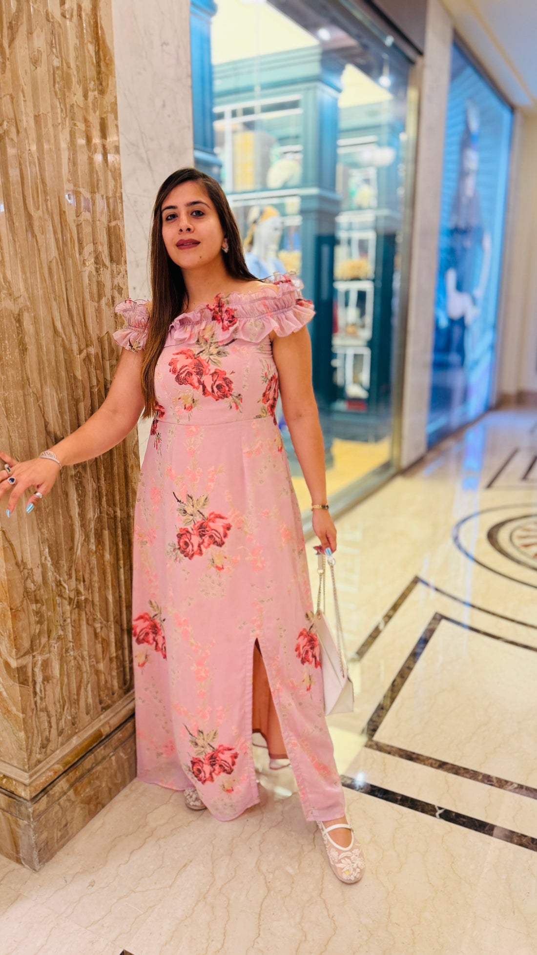 Hues Of Lilac Maxi Dress