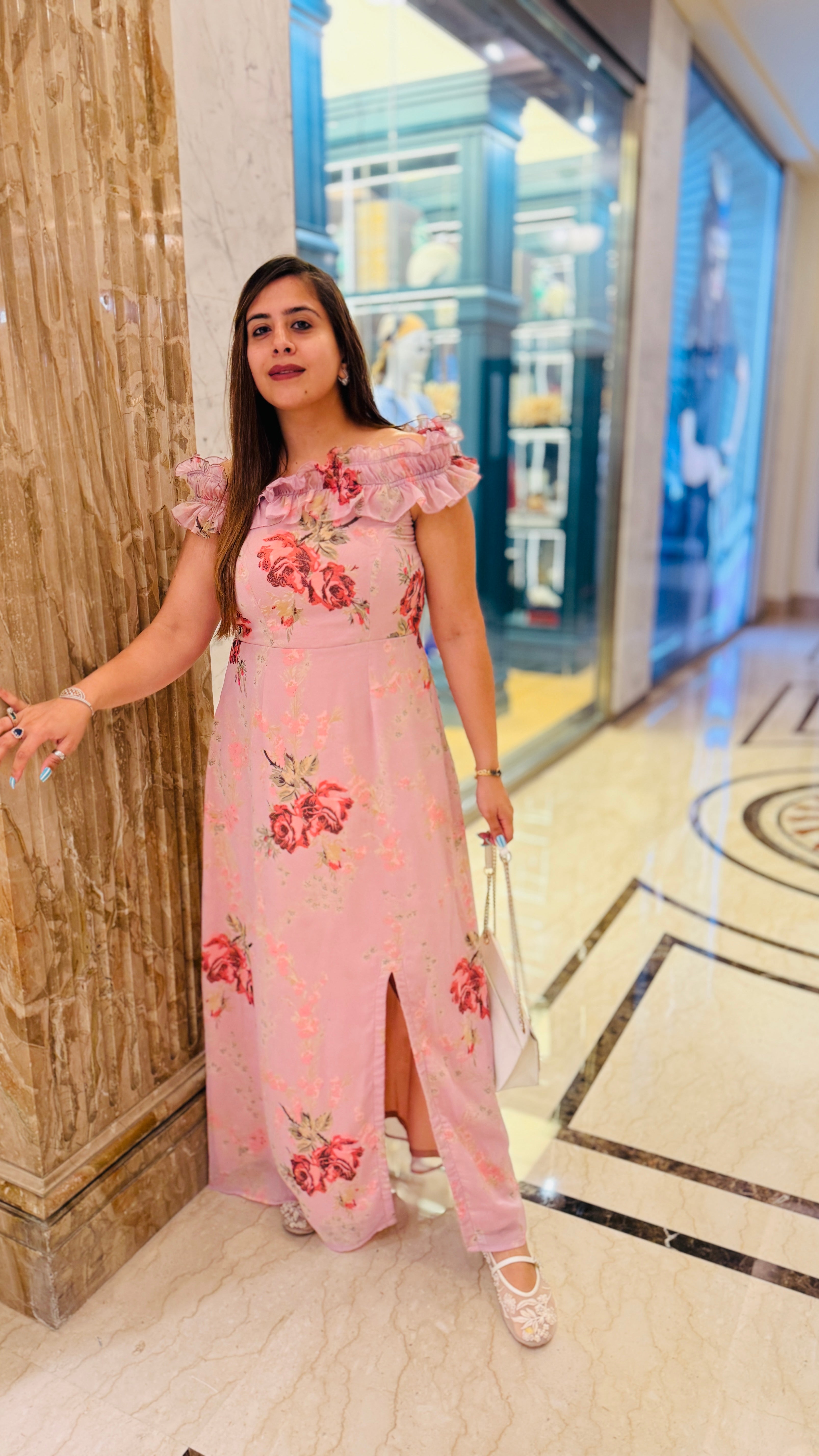 Hues Of Lilac Maxi Dress