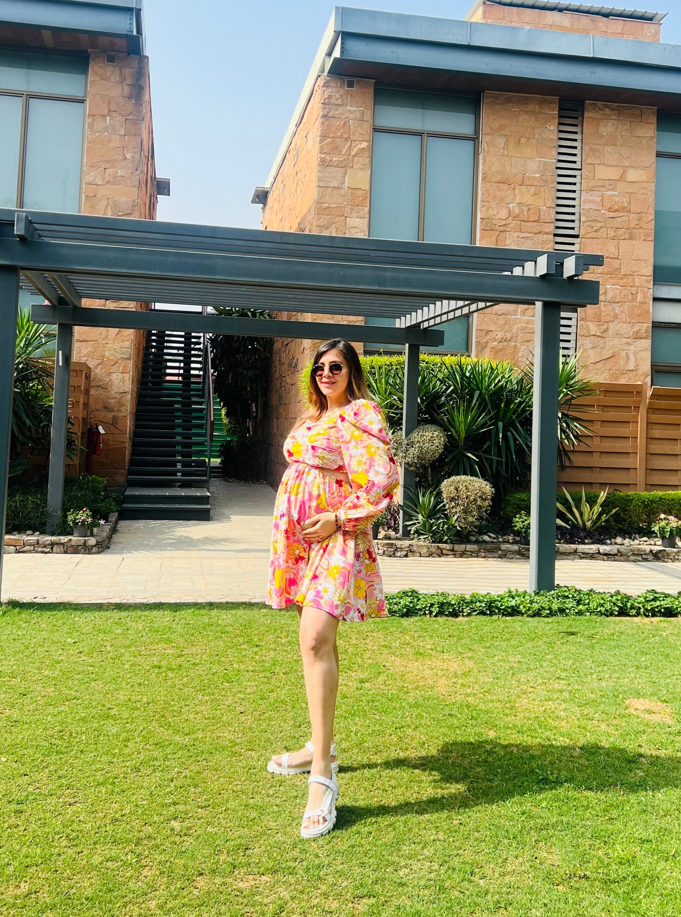 Cute Pink Cuts Dress