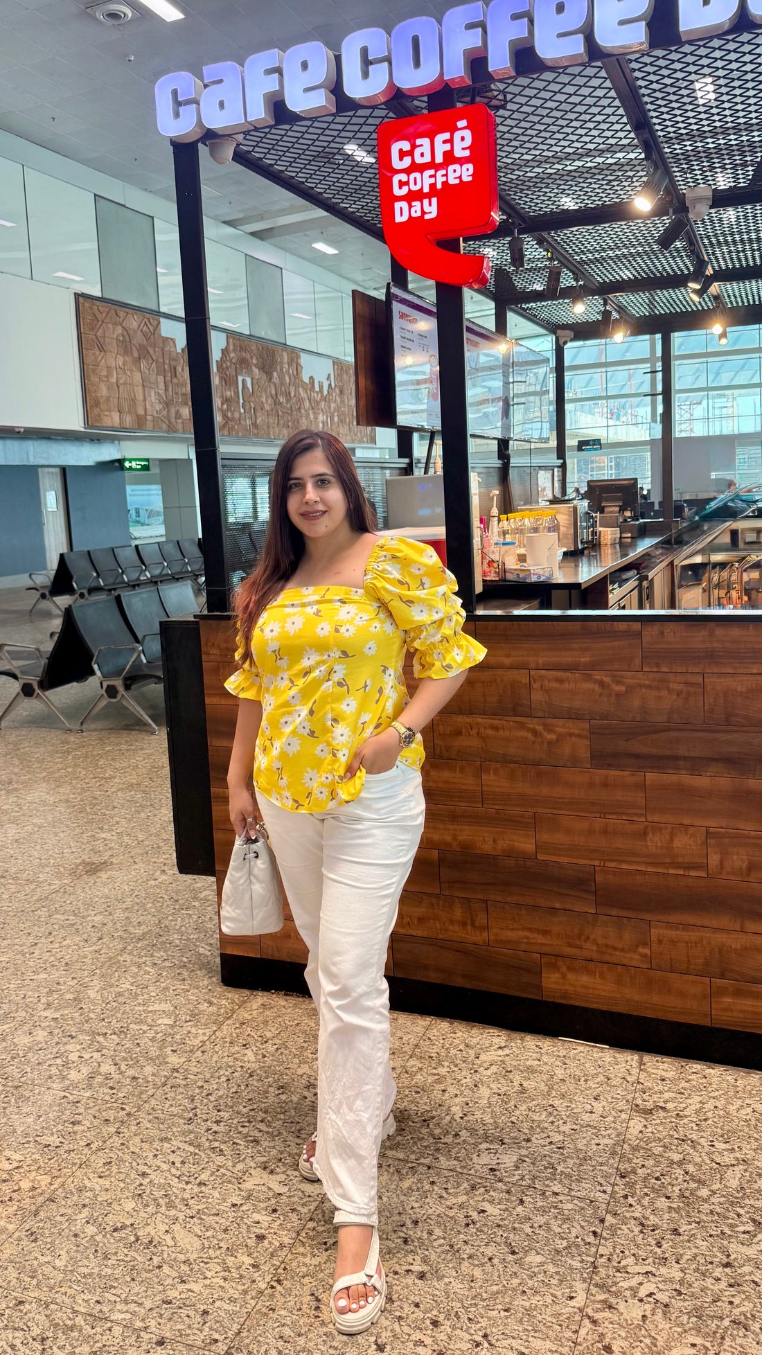 Yellow Lily Vacation Top