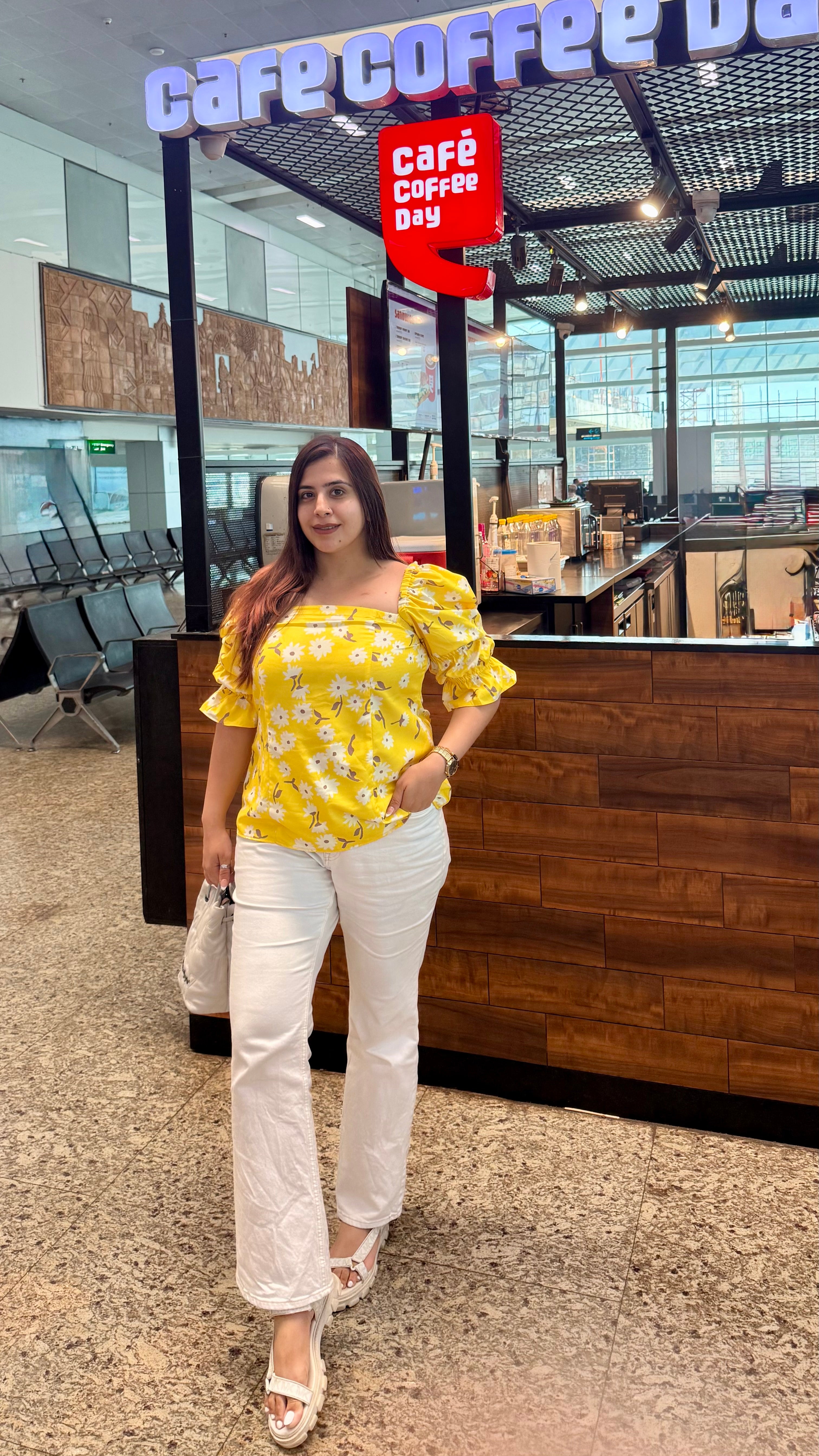 Yellow Lily Vacation Top