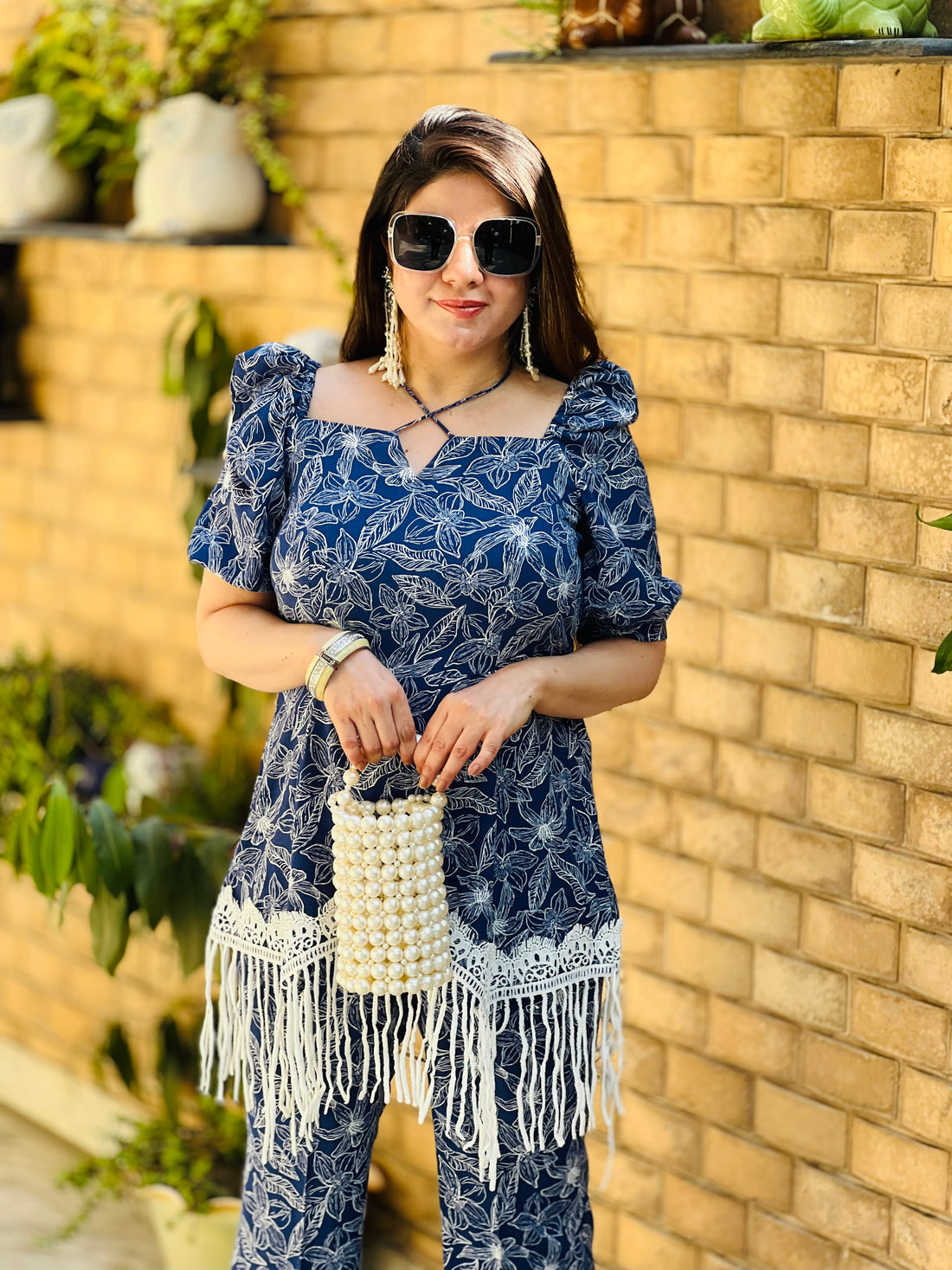 Ink Blue Cotton Co-ord