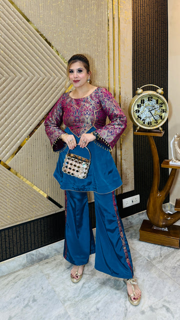 Peacock KimKhwab Co-Ord
