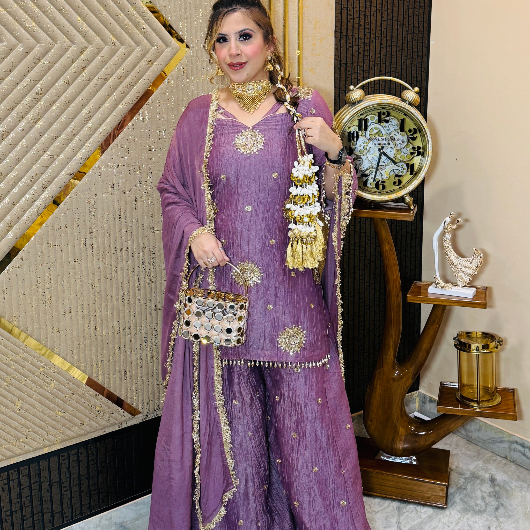 Mauve it Right Sharara Suit