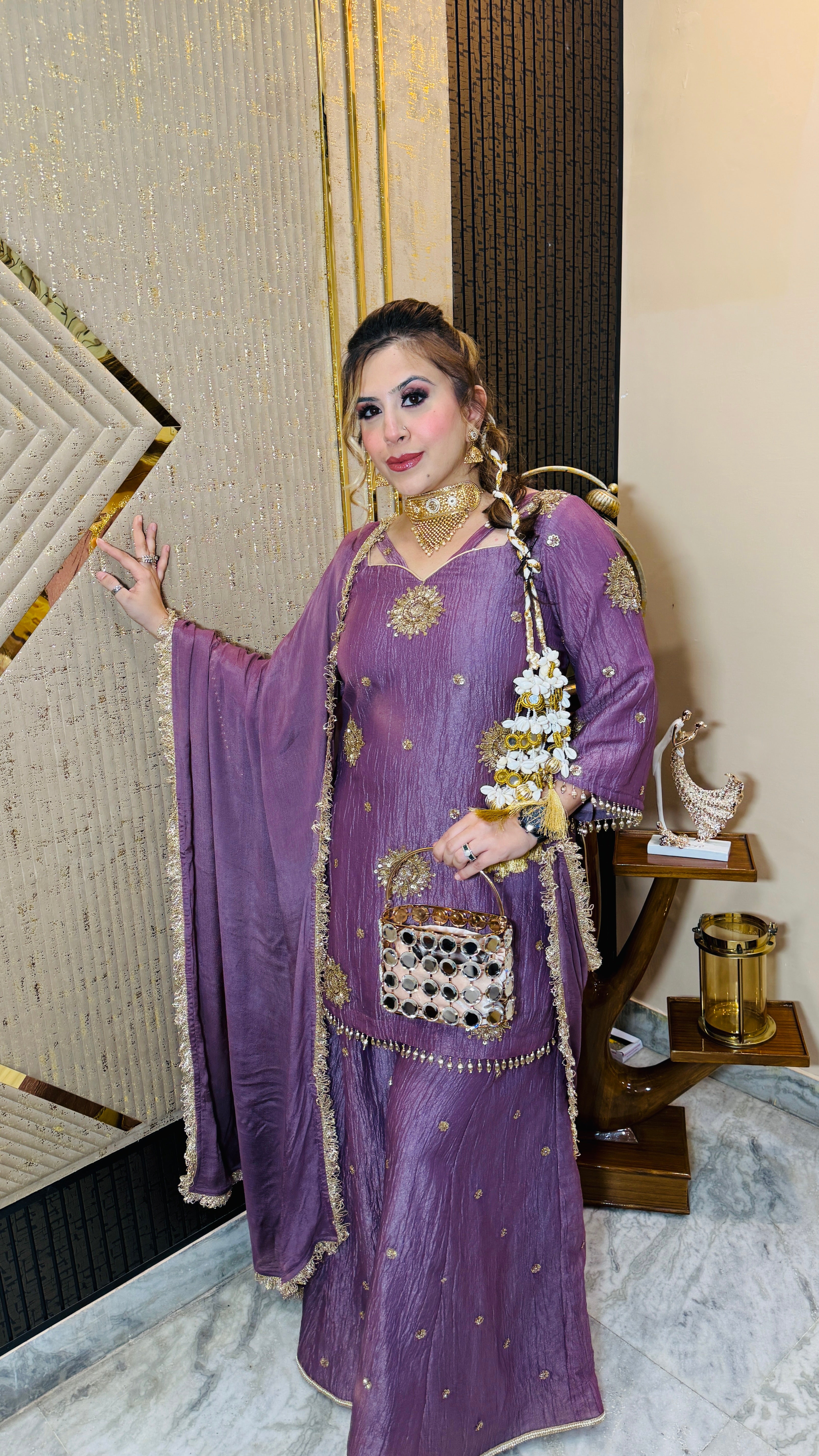 Mauve it Right Sharara Suit