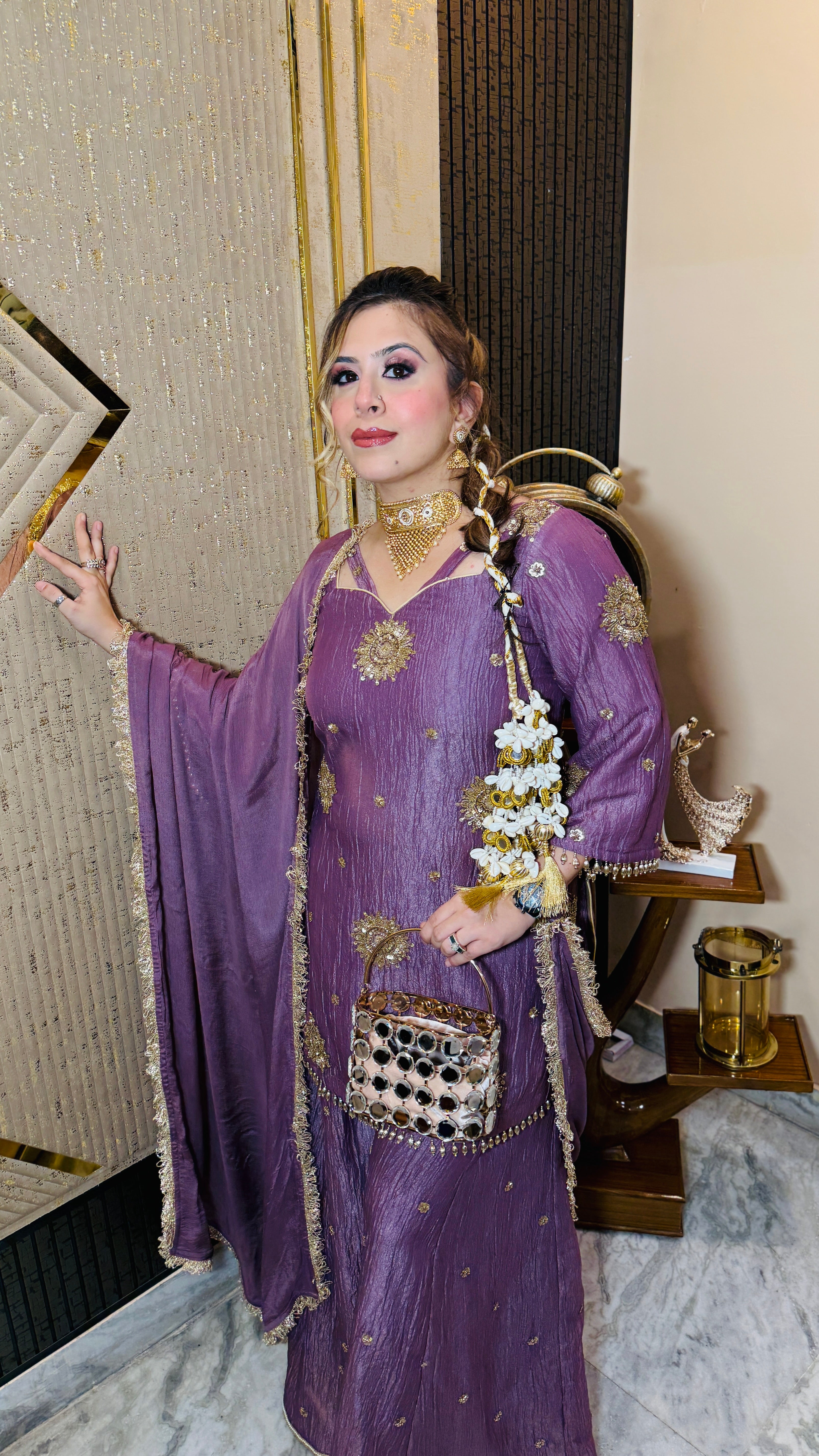 Mauve it Right Sharara Suit