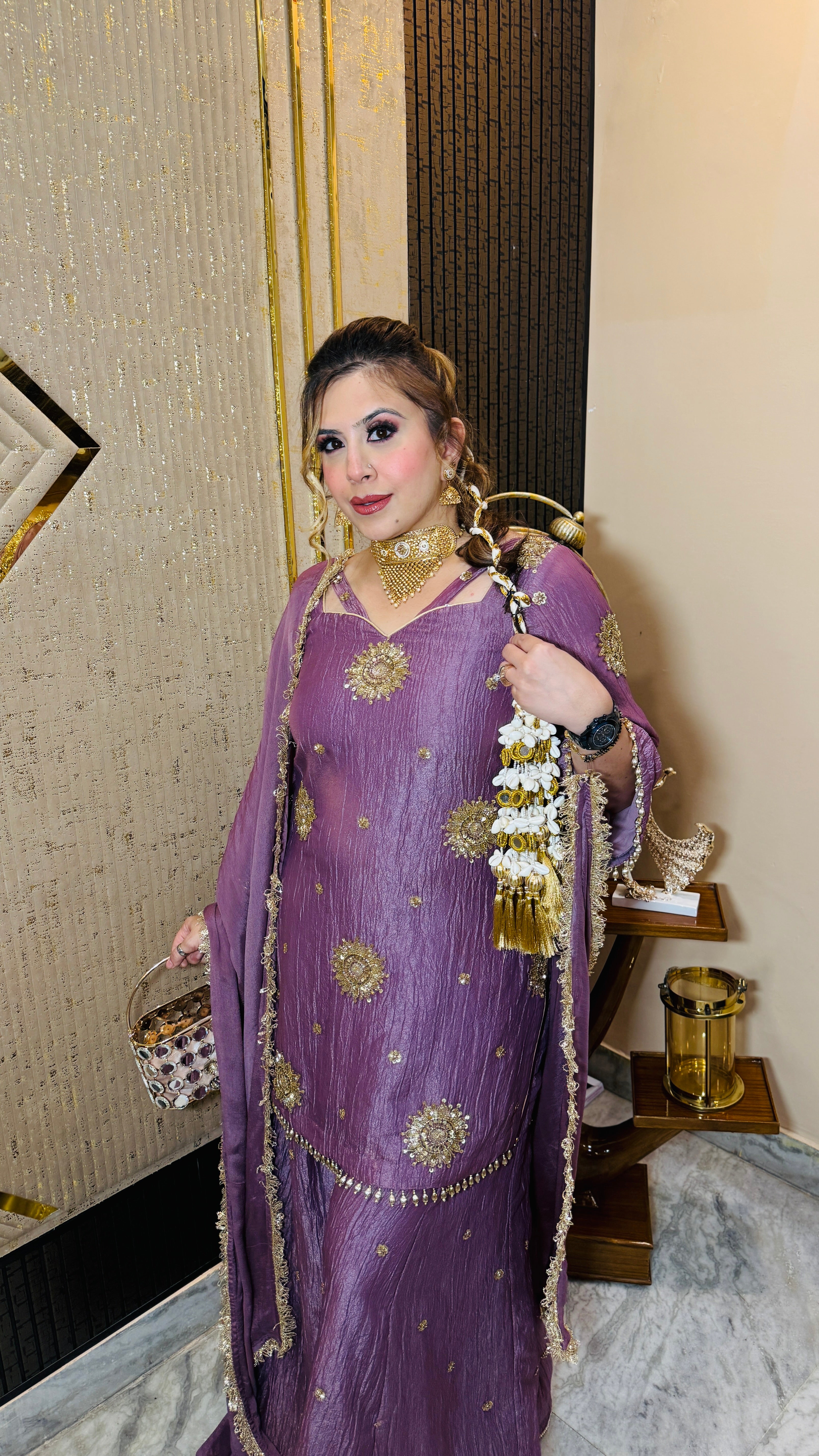Mauve it Right Sharara Suit