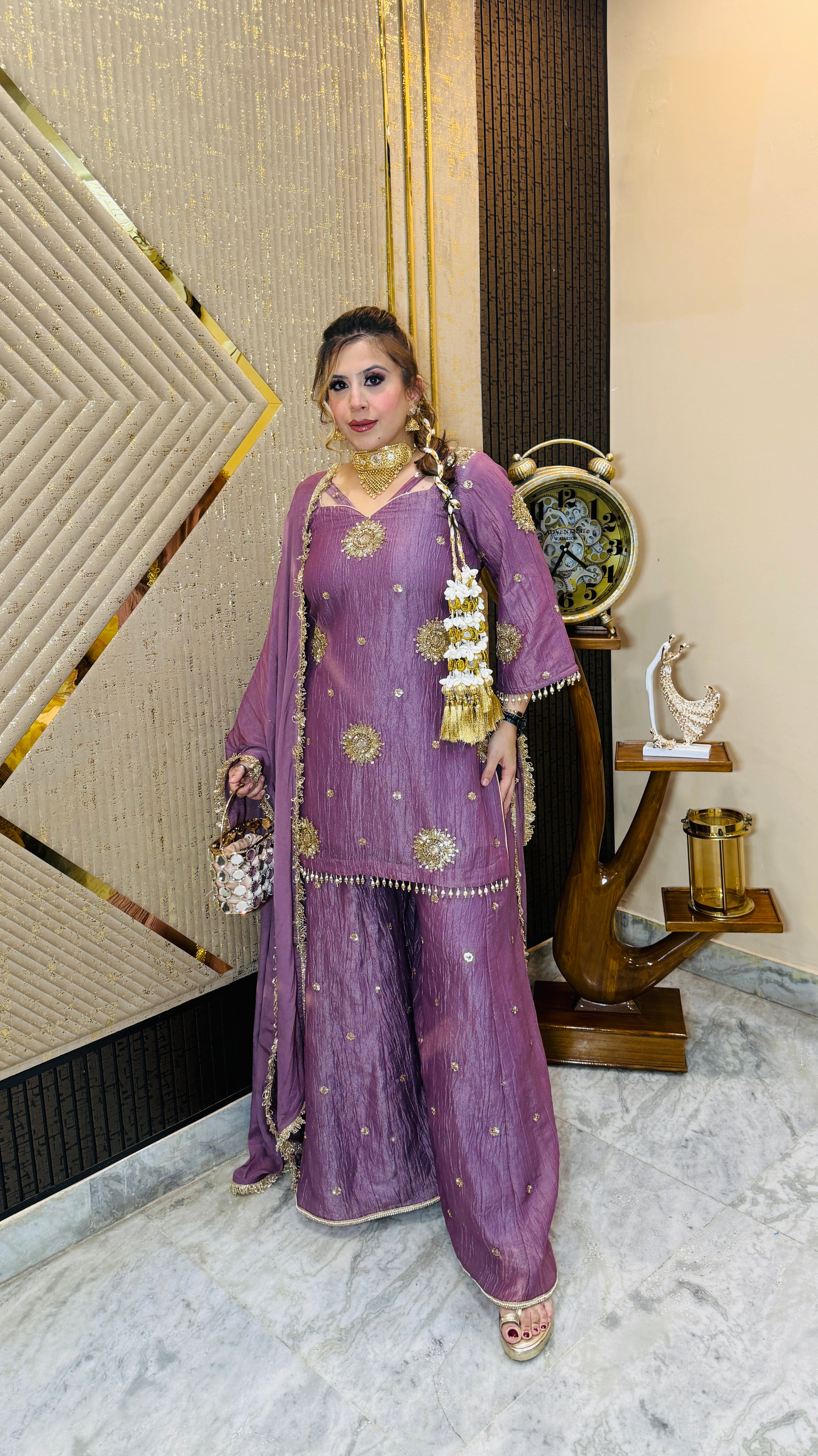 Mauve it Right Sharara Suit