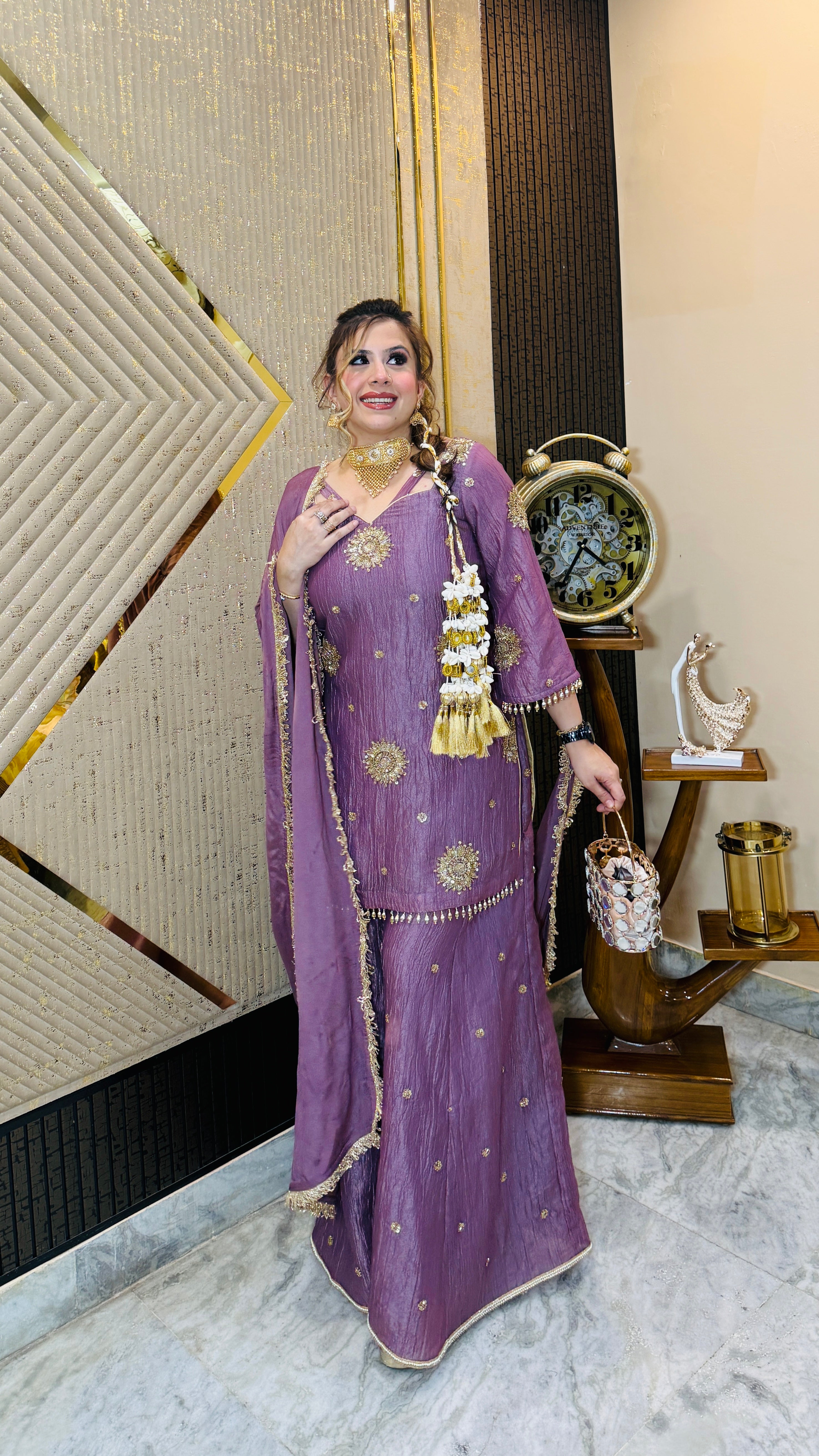 Mauve it Right Sharara Suit