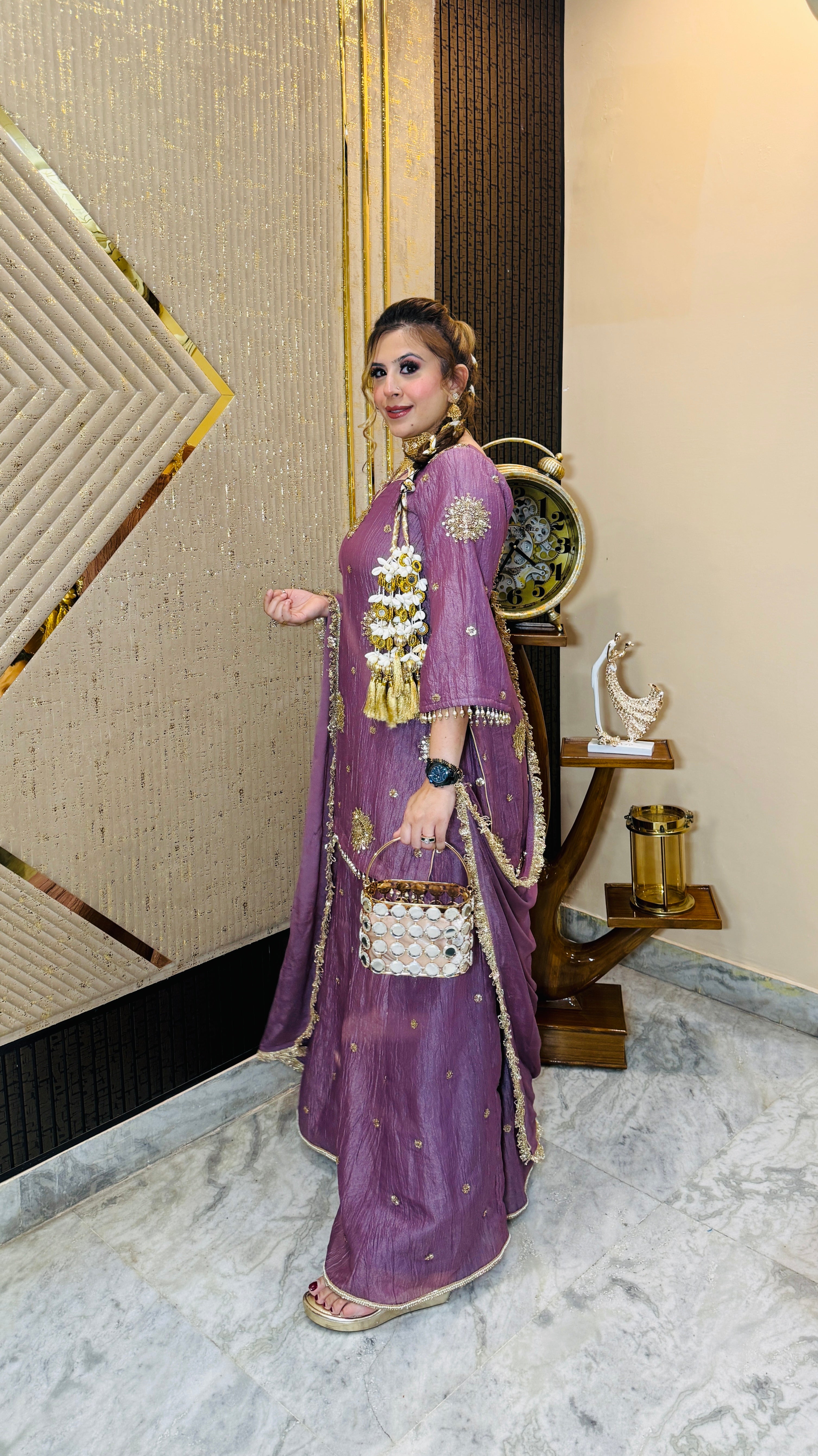 Mauve it Right Sharara Suit