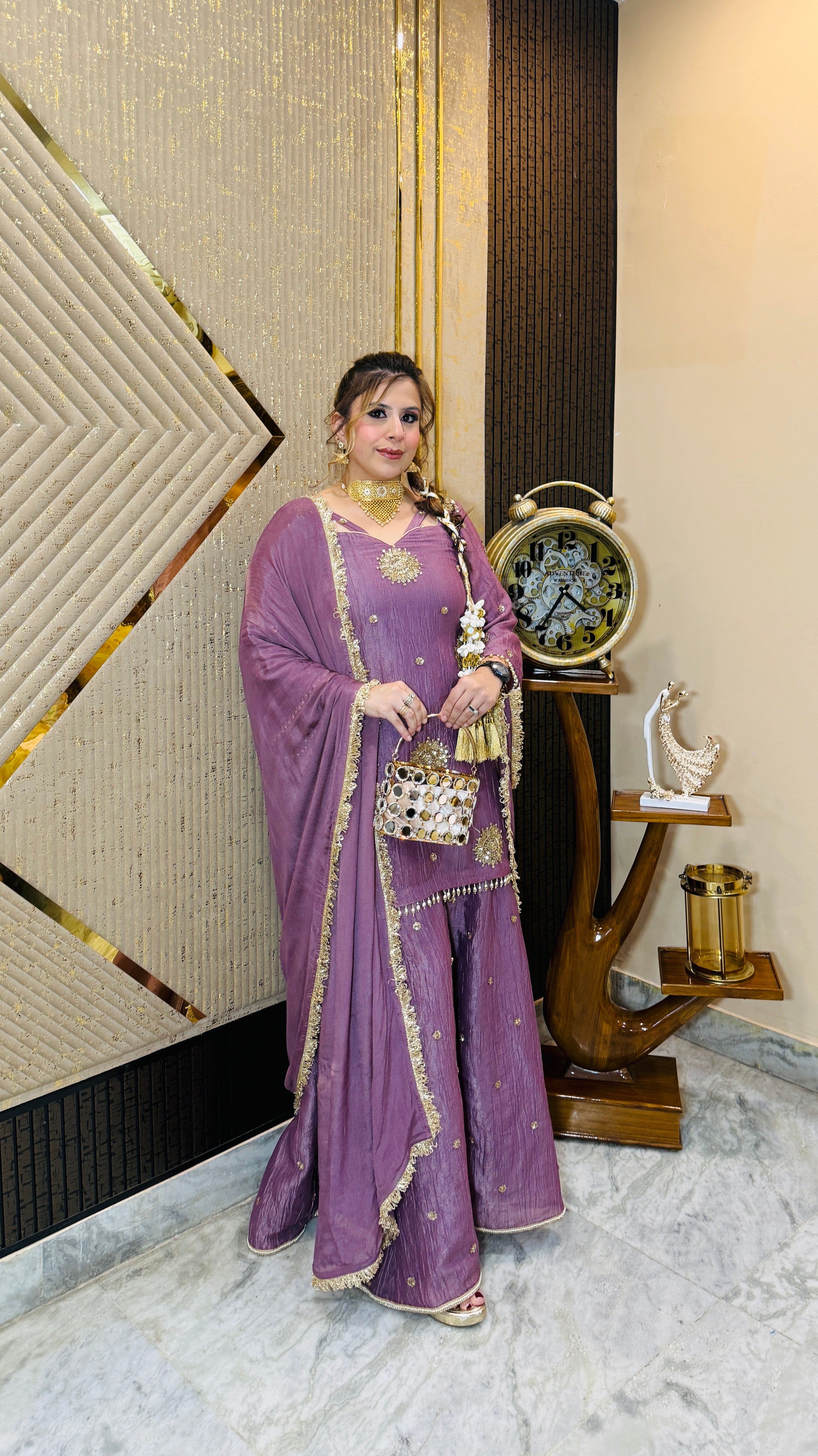 Mauve it Right Sharara Suit