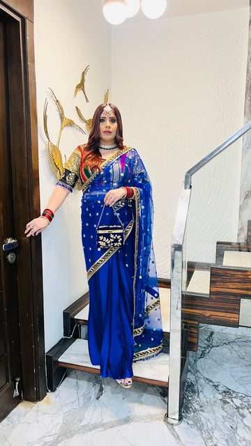 Regal Royal Blue Saree