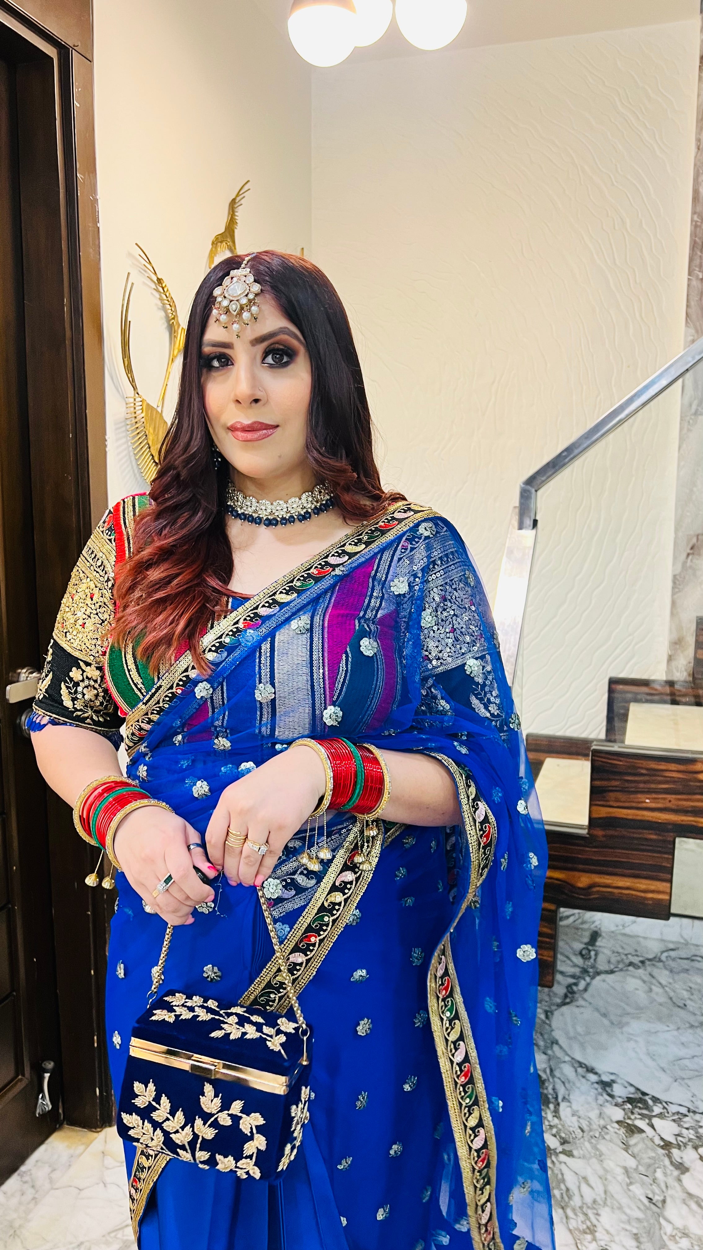 Regal Royal Blue Saree