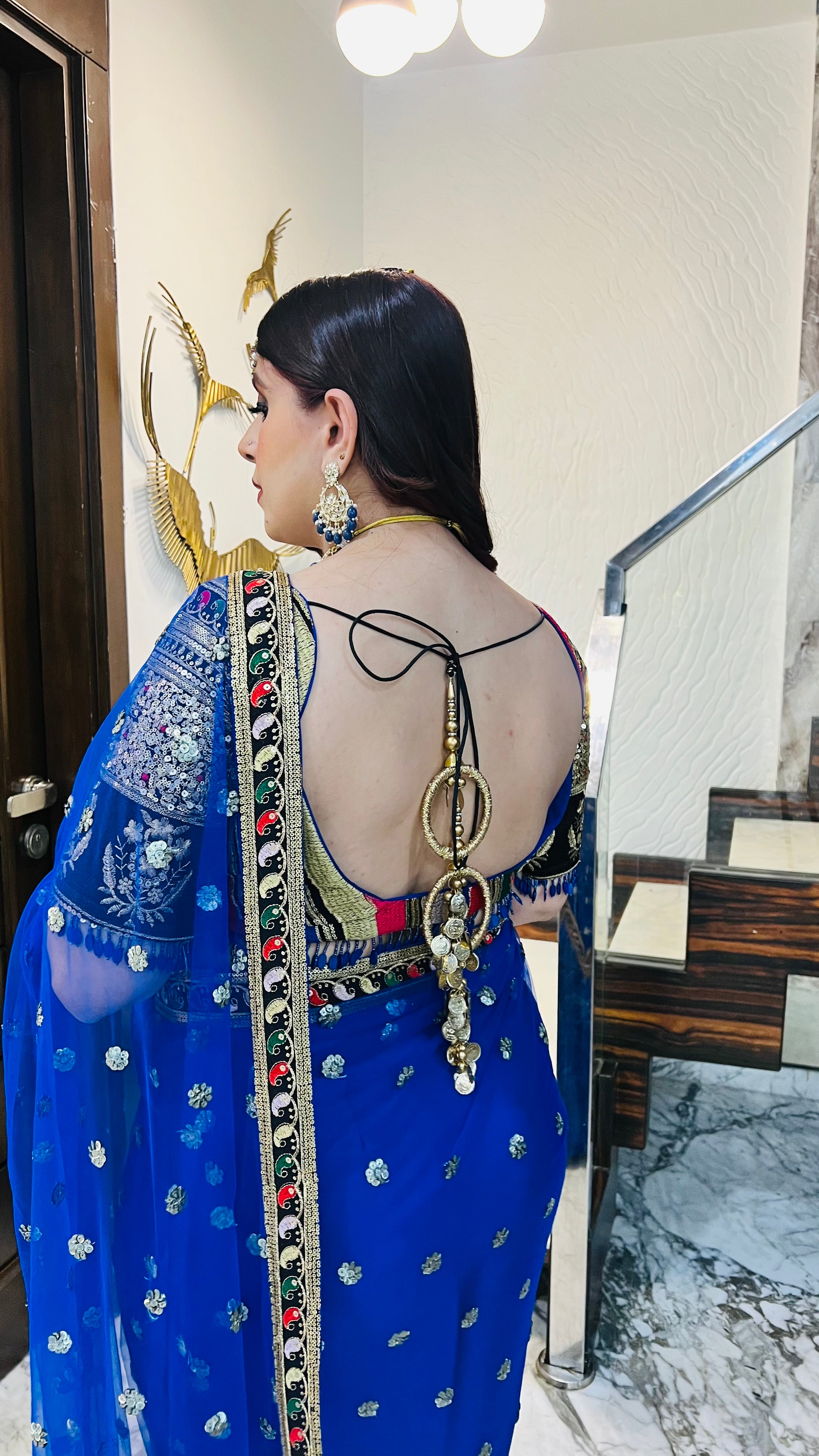 Regal Royal Blue Saree