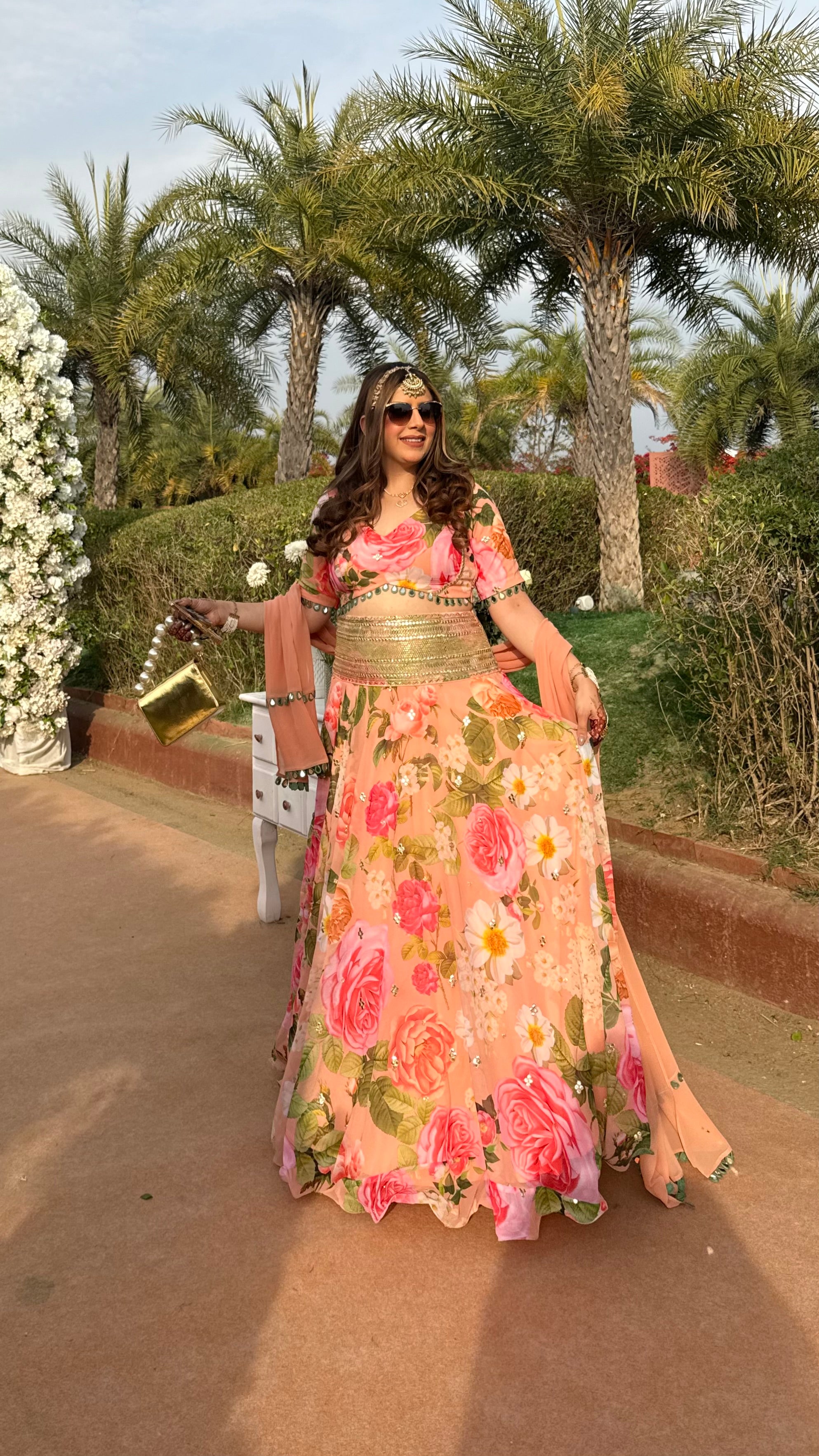 Jaipur ka Peach Lehenga