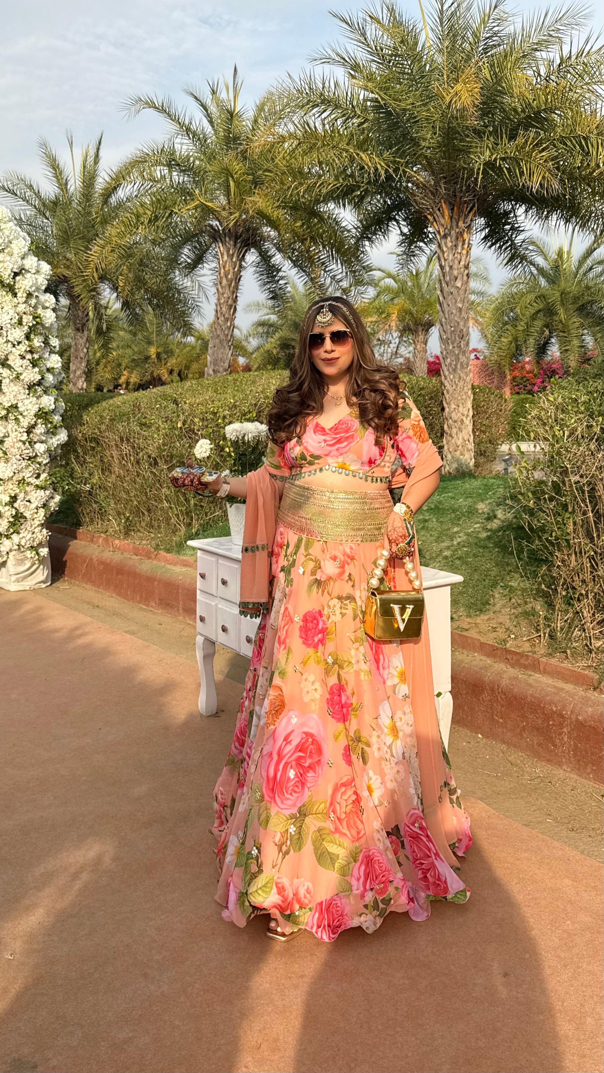 Jaipur ka Peach Lehenga