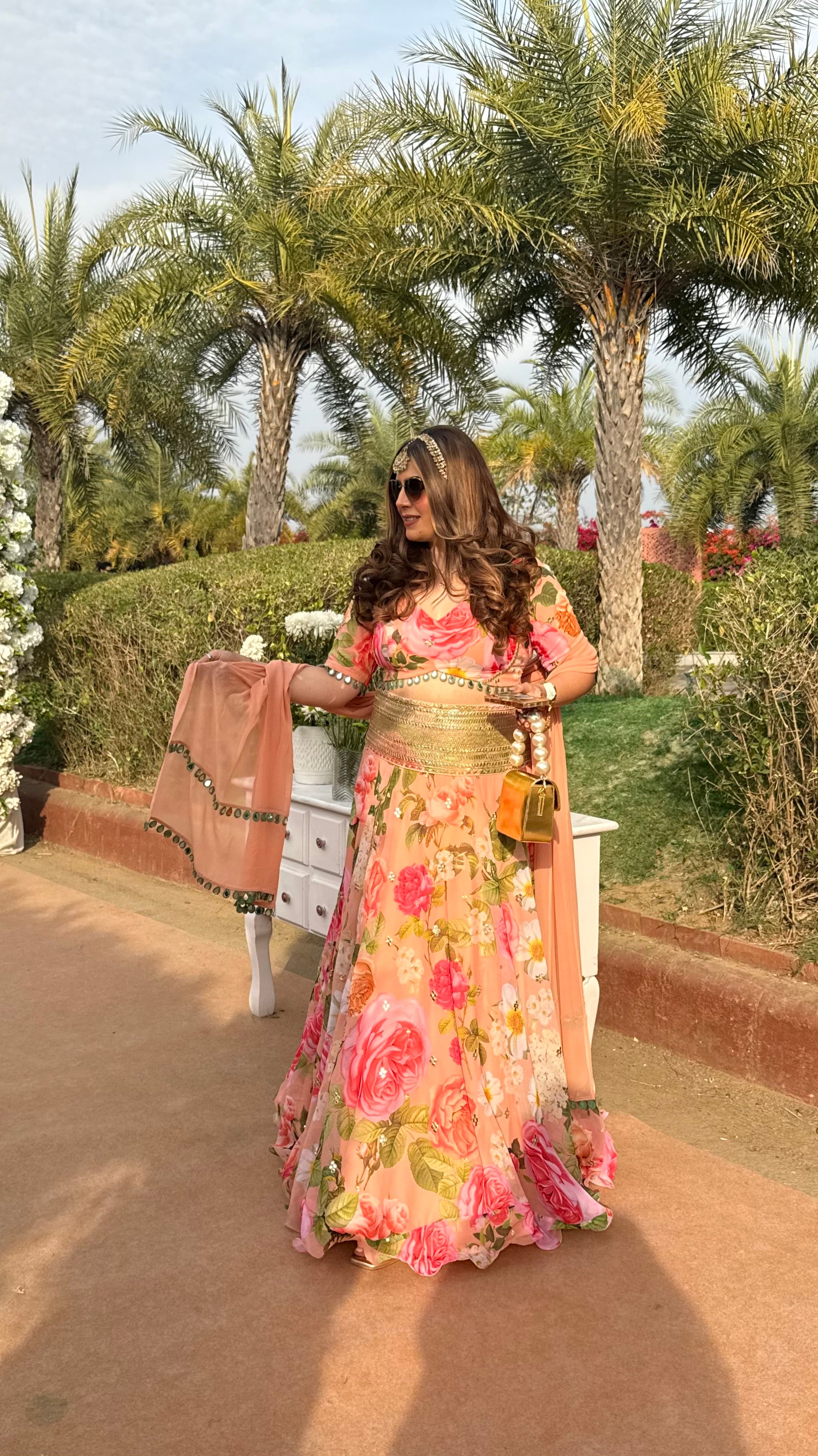 Jaipur ka Peach Lehenga