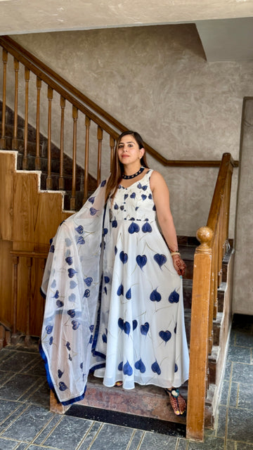 White Twilight Anarkali