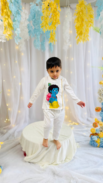 Kanha White Poshak
