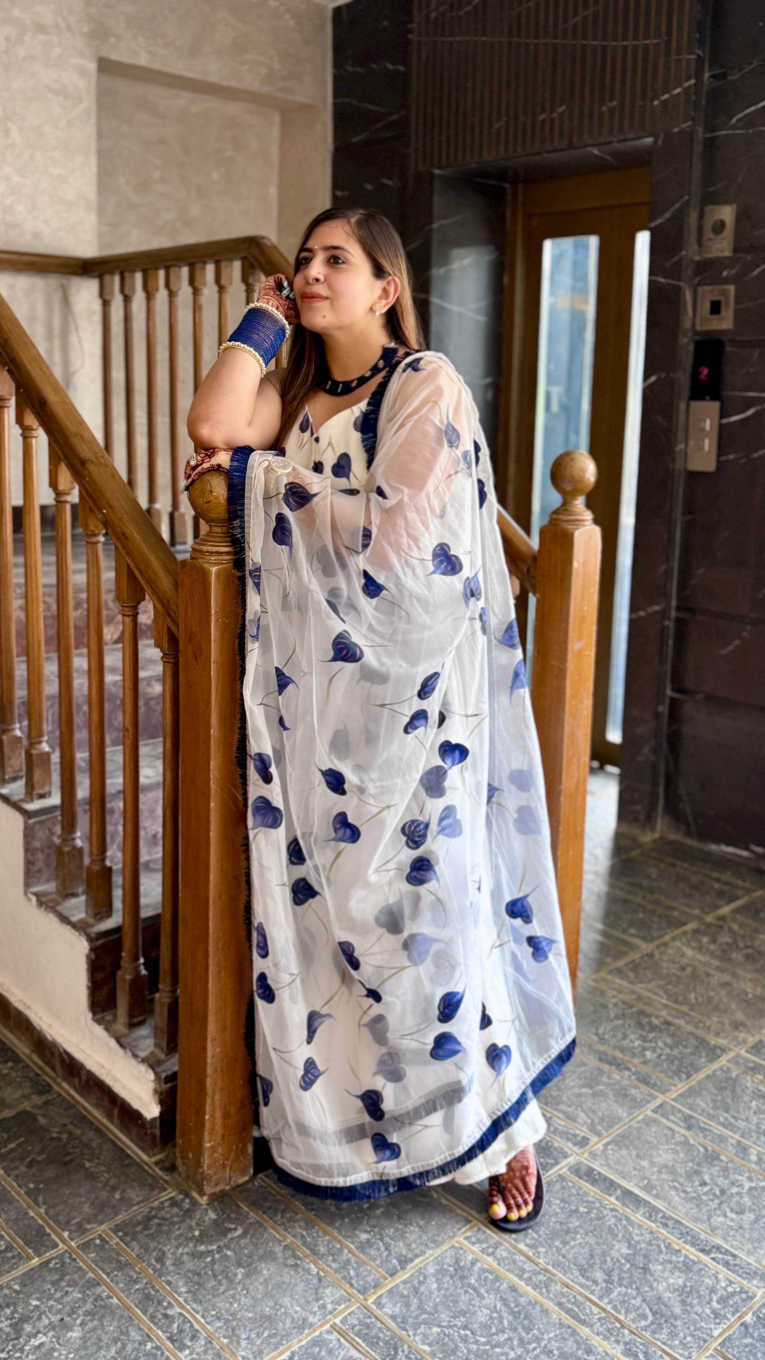 White Twilight Anarkali