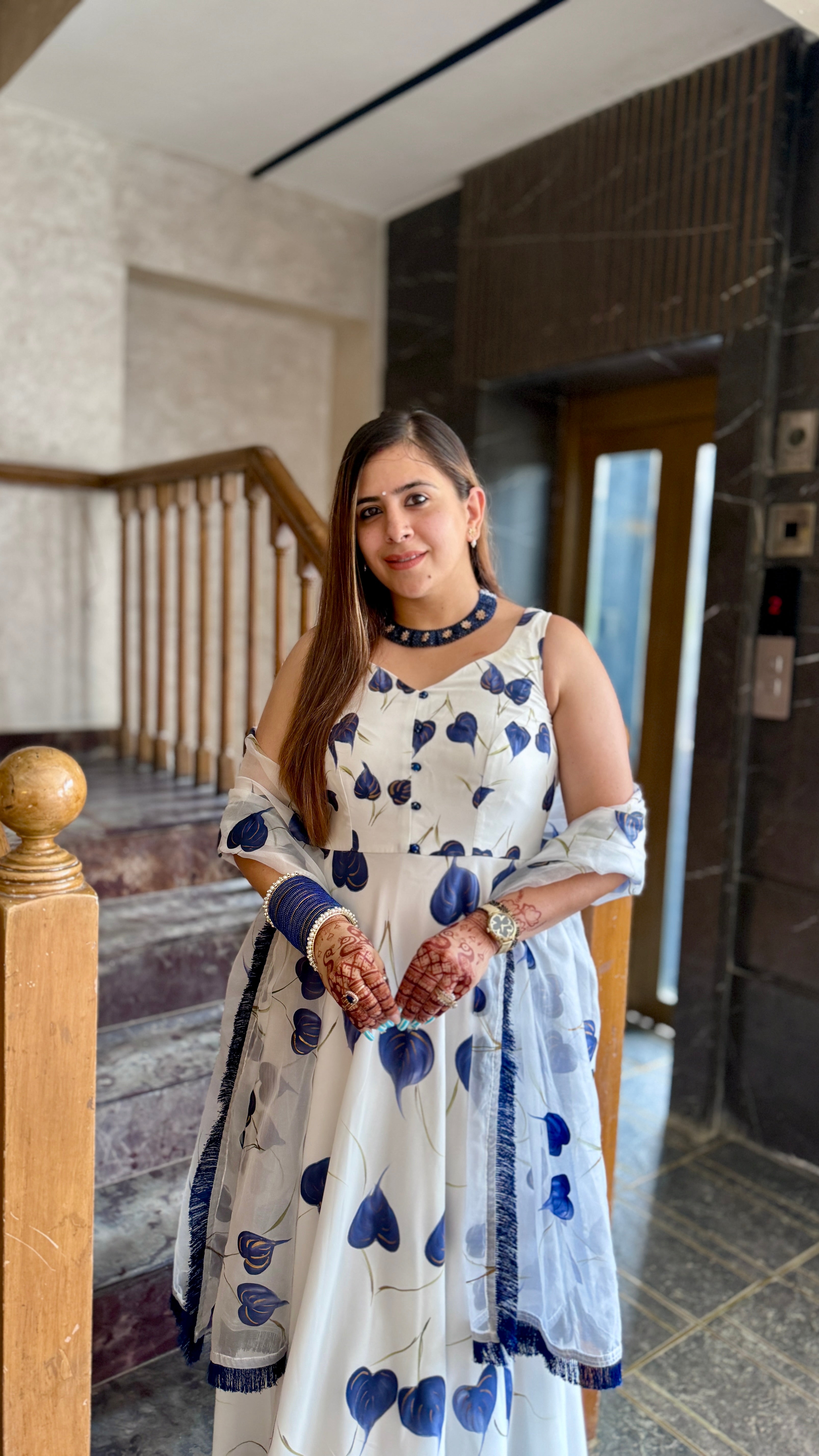 White Twilight Anarkali