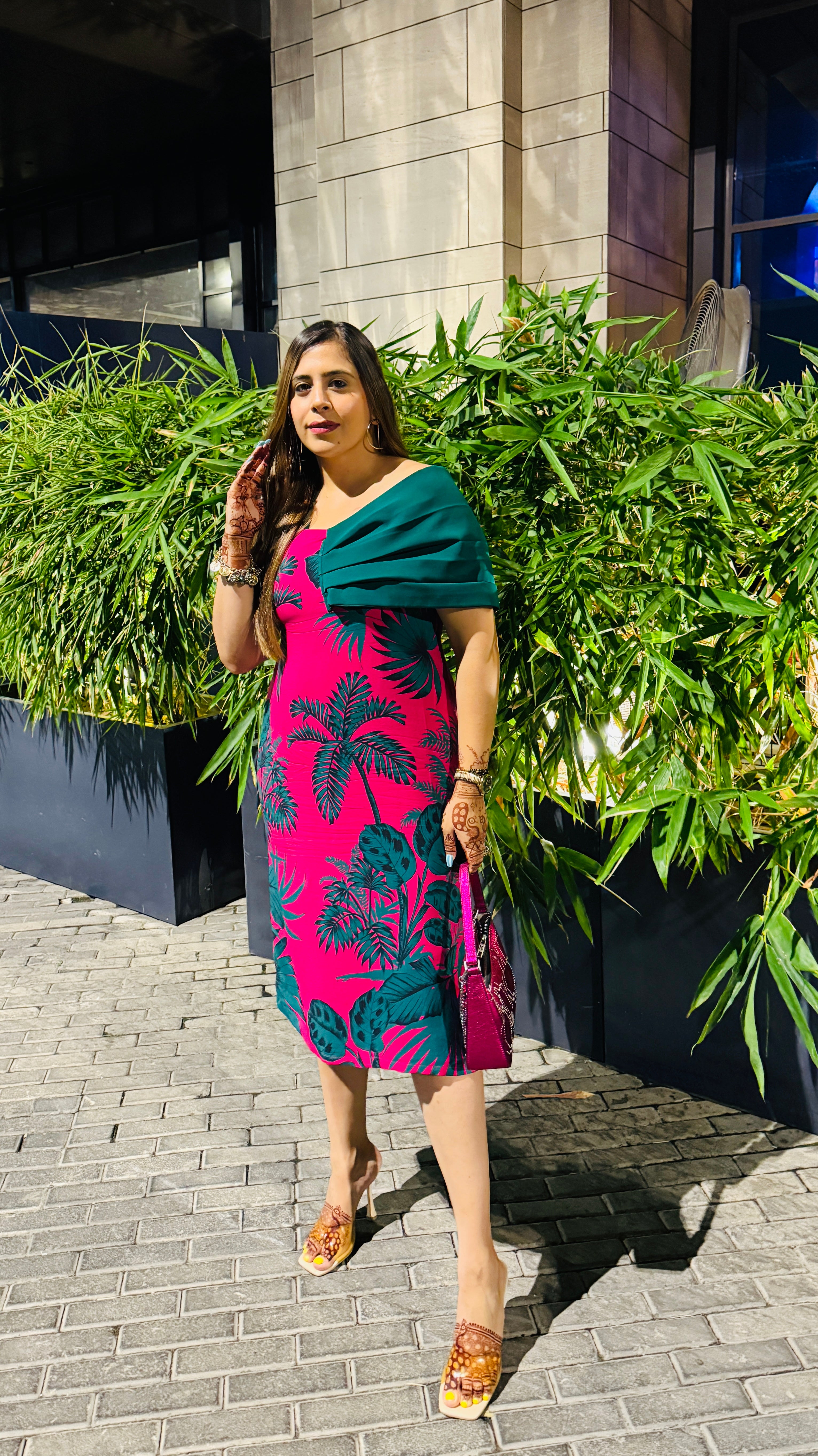 Pink Paradise Midi Dress