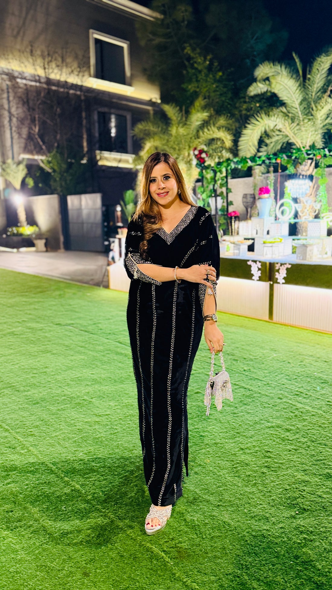 Black Velvet Cocktail Kaftaan