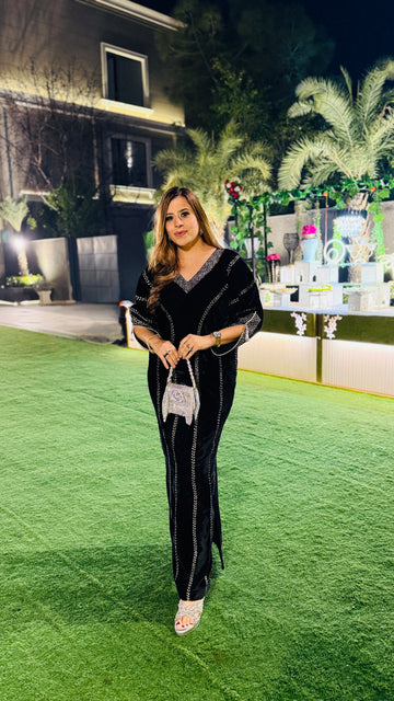 Black Velvet Cocktail Kaftaan