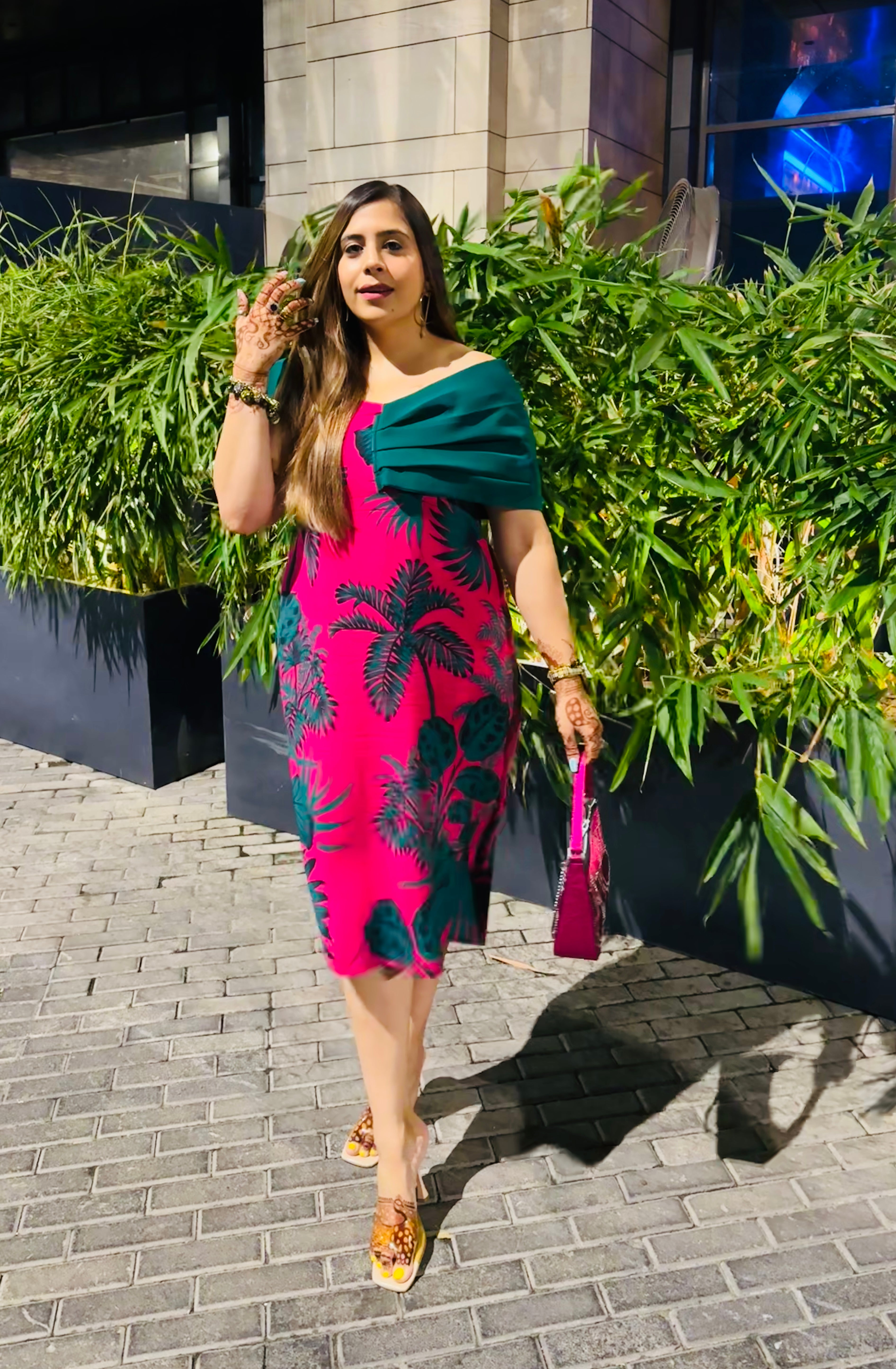 Pink Paradise Midi Dress